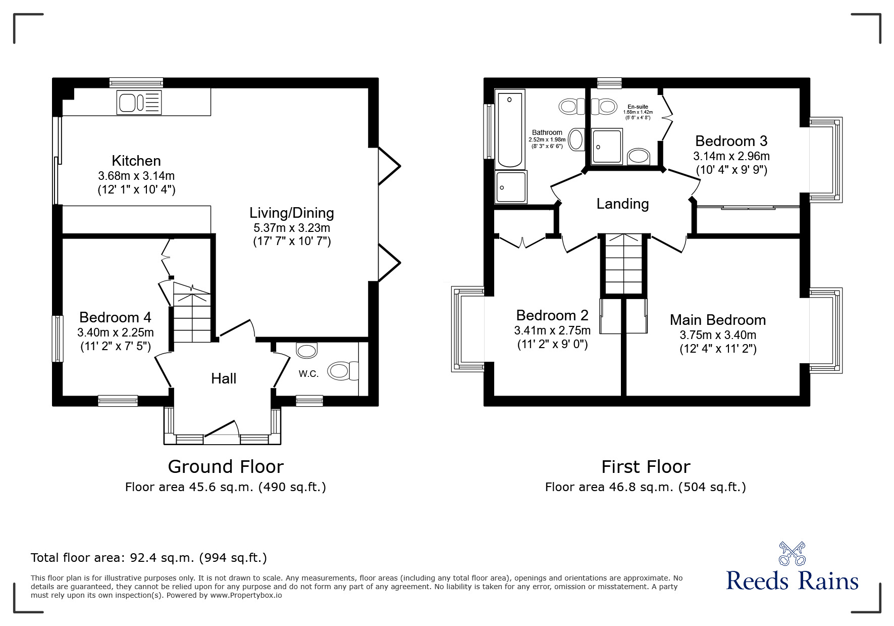 Floorplan of 4 bedroom Detached House for sale, Dunfield Road, London, SE6