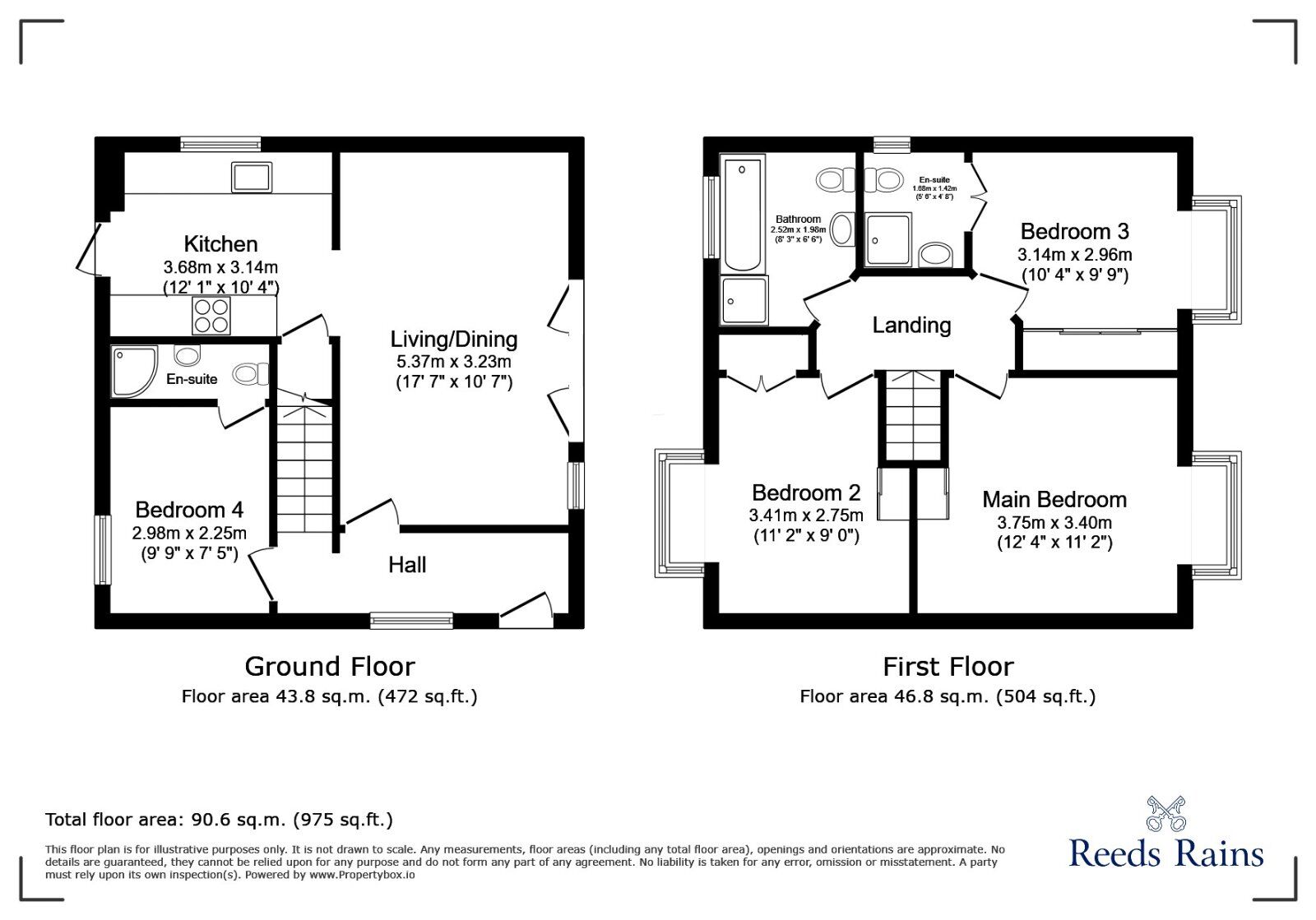 Floorplan of 4 bedroom Detached House for sale, Dunfield Road, London, SE6