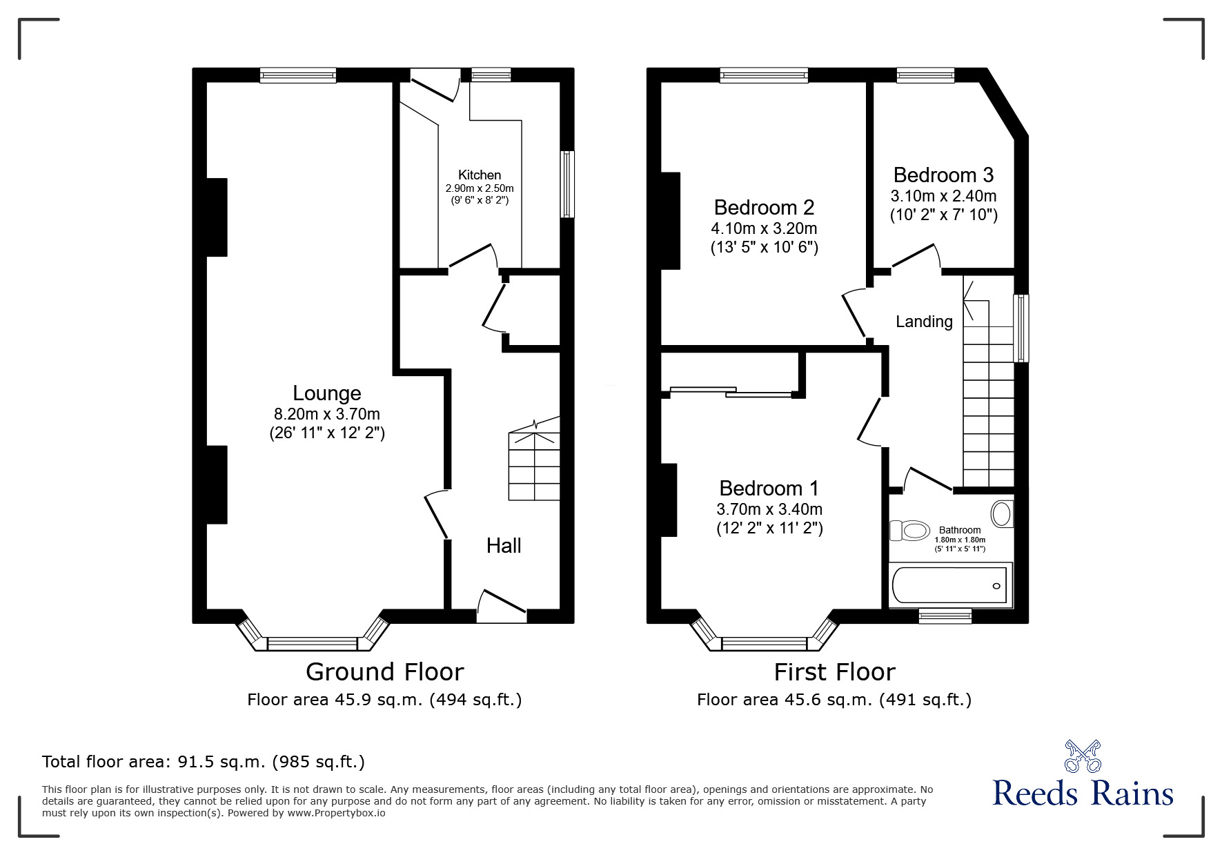 Floorplan of 3 bedroom Semi Detached House for sale, Southend Lane, SE6