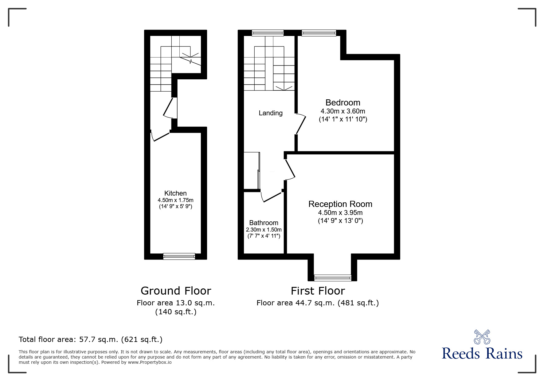 Floorplan of 1 bedroom Flat to rent, Ringstead Road, London, SE6