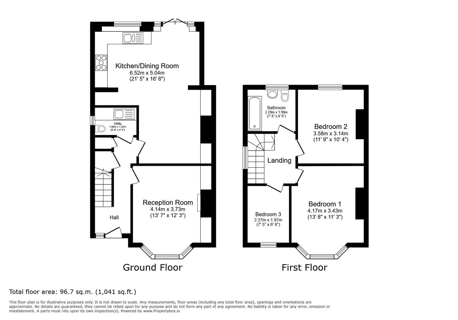 Floorplan of 3 bedroom Semi Detached House for sale, Verdant Lane, London, SE6