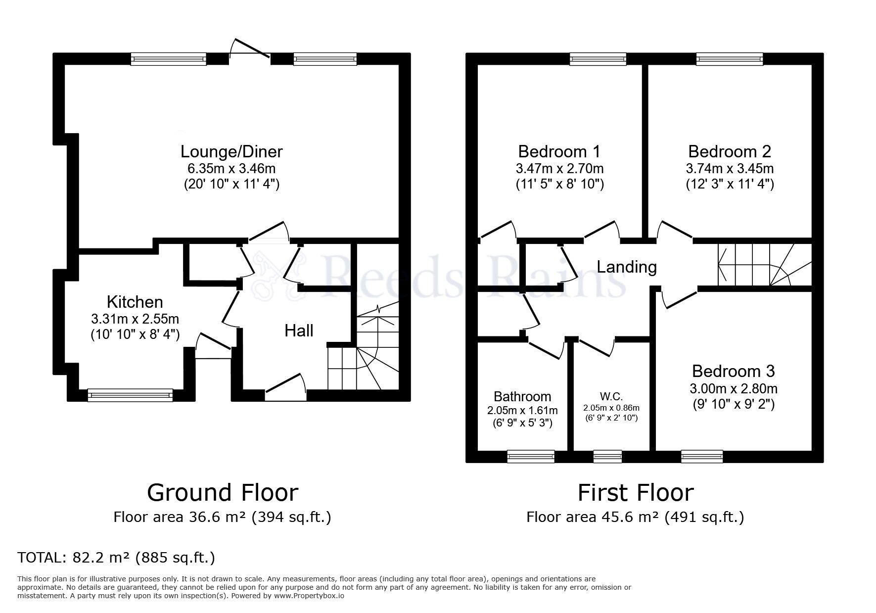 Floorplan of 3 bedroom Flat for sale, Chudleigh Road, London, SE4
