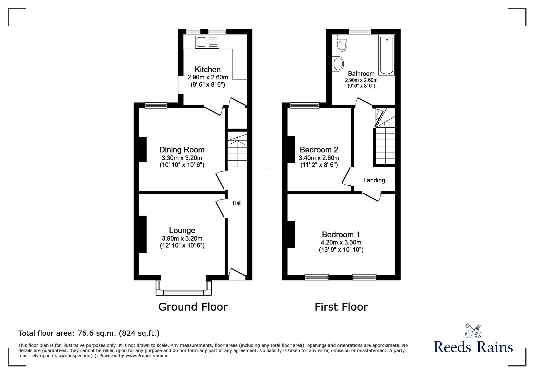 Floorplan of 2 bedroom Mid Terrace House for sale, Tugela Street, Catford, SE6