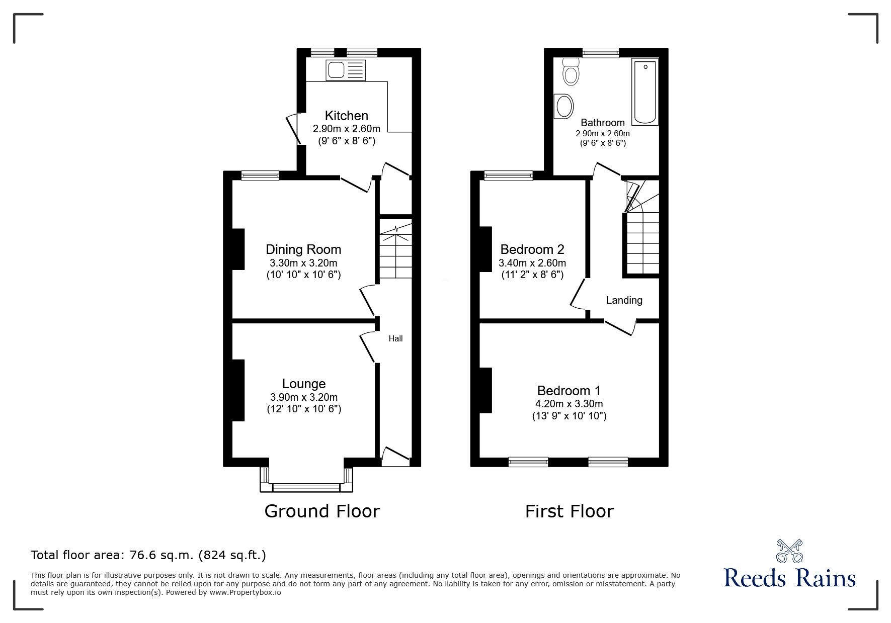 Floorplan of 2 bedroom Mid Terrace House for sale, Tugela Street, Catford, SE6