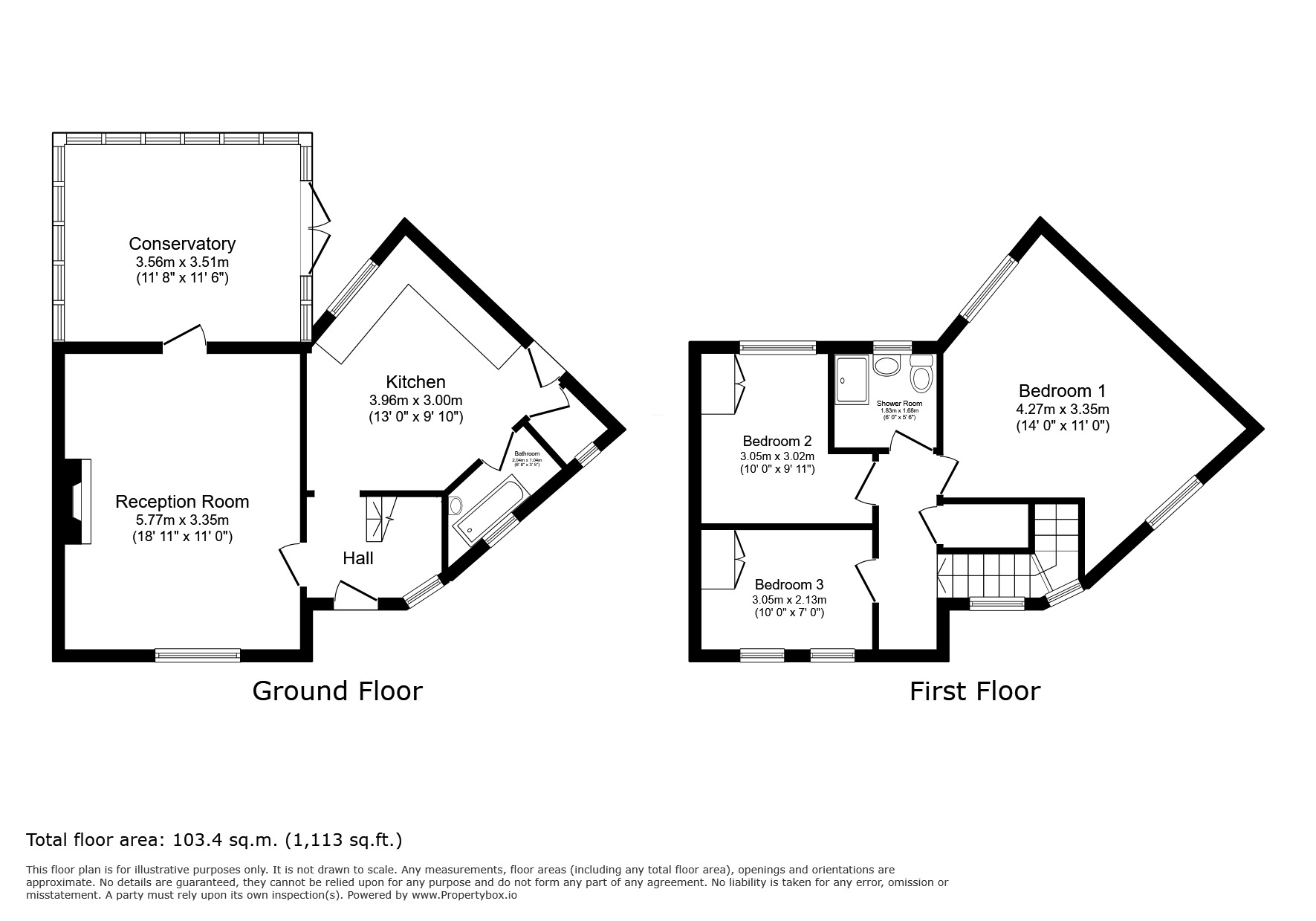 Floorplan of 3 bedroom Semi Detached House for sale, Swallands Road, London, SE6