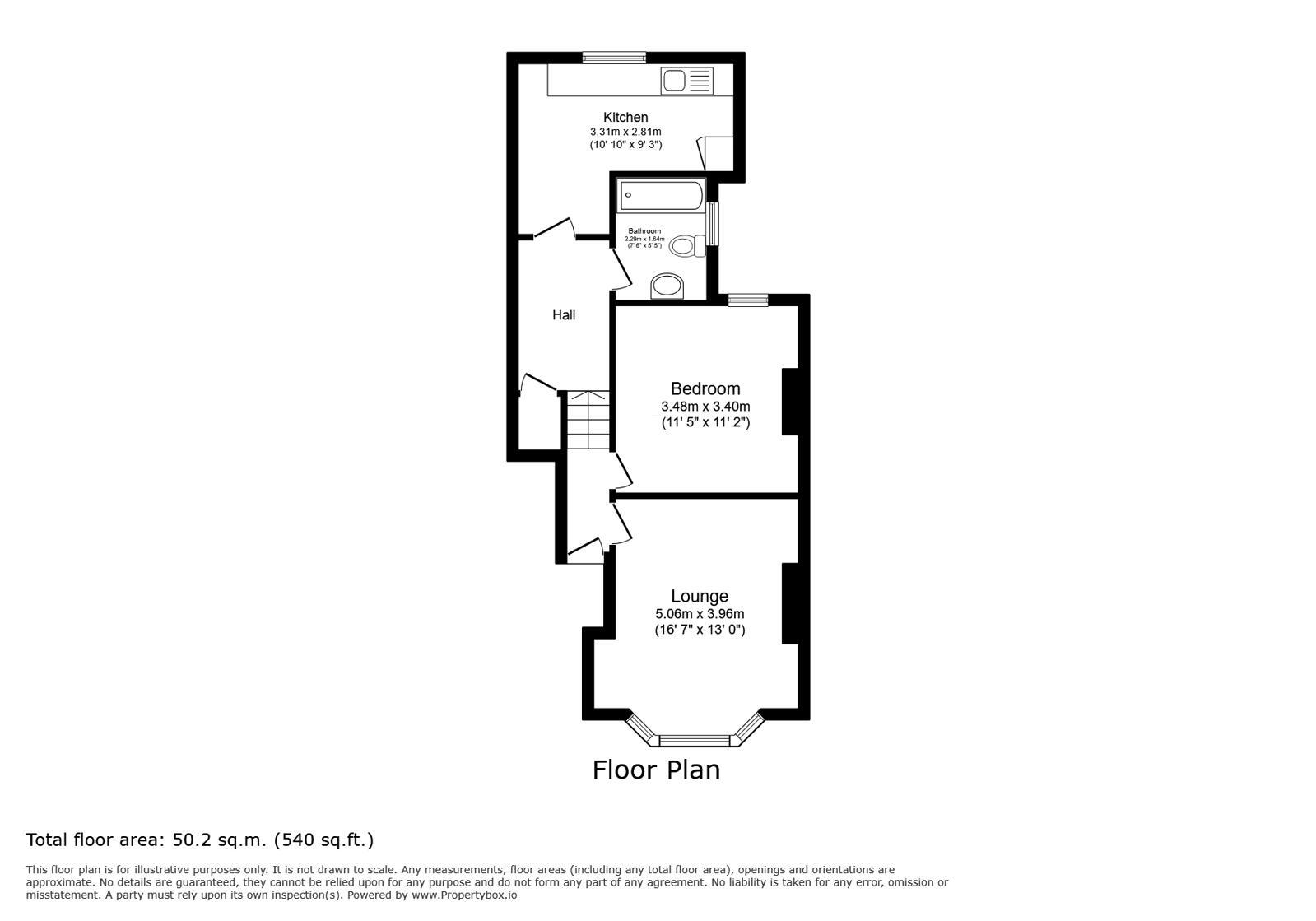Floorplan of 1 bedroom Flat for sale, Breakspears Road, London, SE4