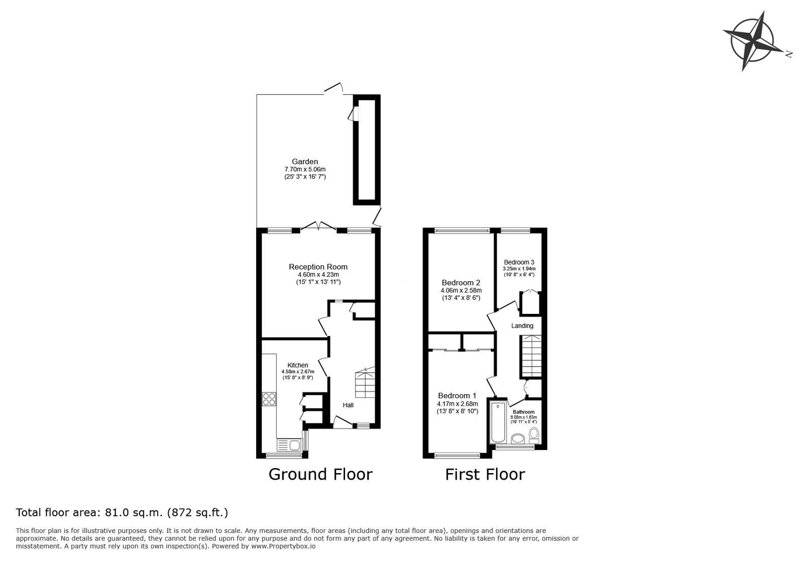 Floorplan of 3 bedroom Mid Terrace House for sale, Witney Path, Mayow Road, London, SE23