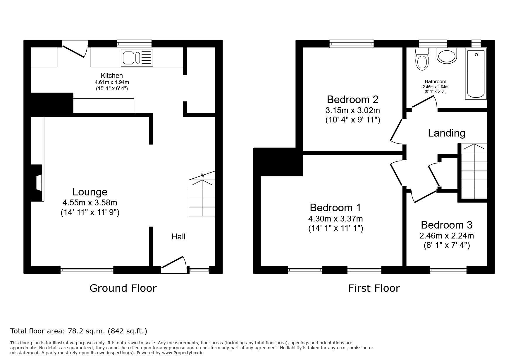 Floorplan of 3 bedroom Mid Terrace House for sale, Firhill Road, London, SE6
