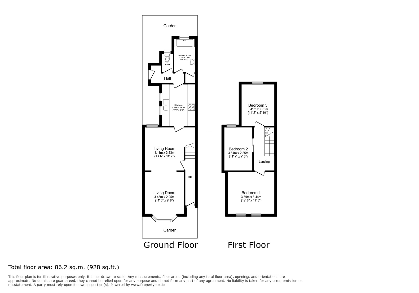 Floorplan of 3 bedroom Mid Terrace House for sale, Barmeston Road, London, SE6
