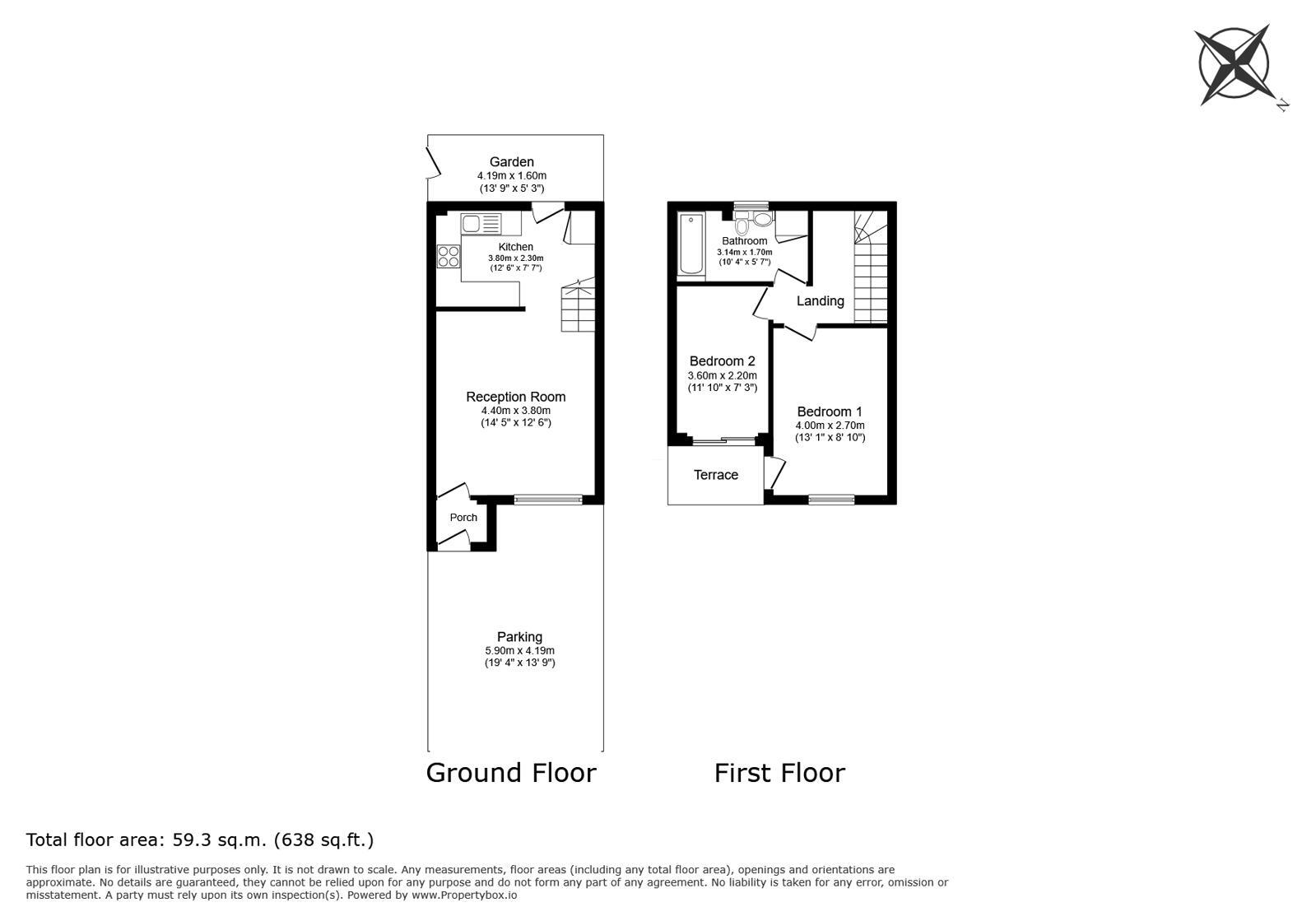 Floorplan of 2 bedroom Mid Terrace House for sale, Amblecote Meadows, London, SE12