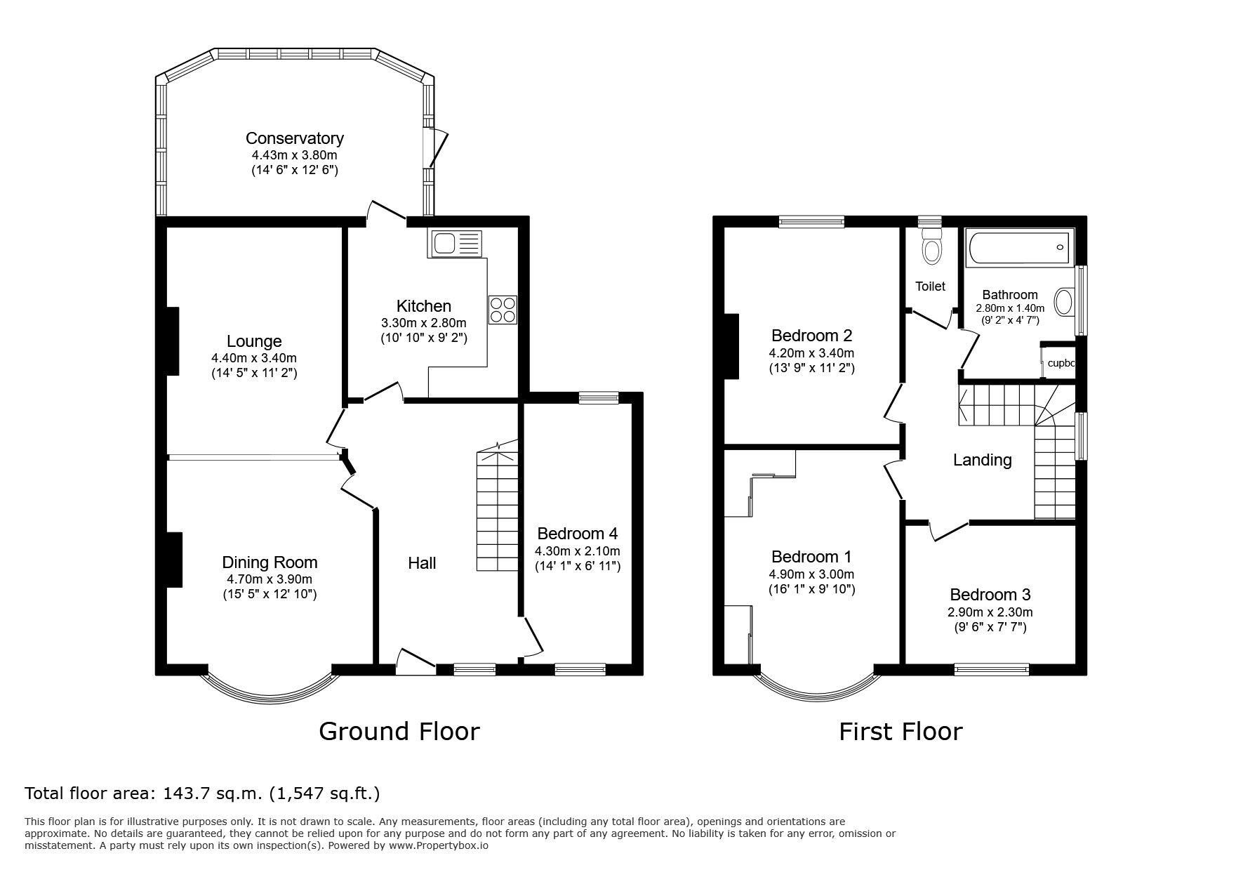 Floorplan of 4 bedroom Semi Detached House for sale, Leysdown Road, London, SE9