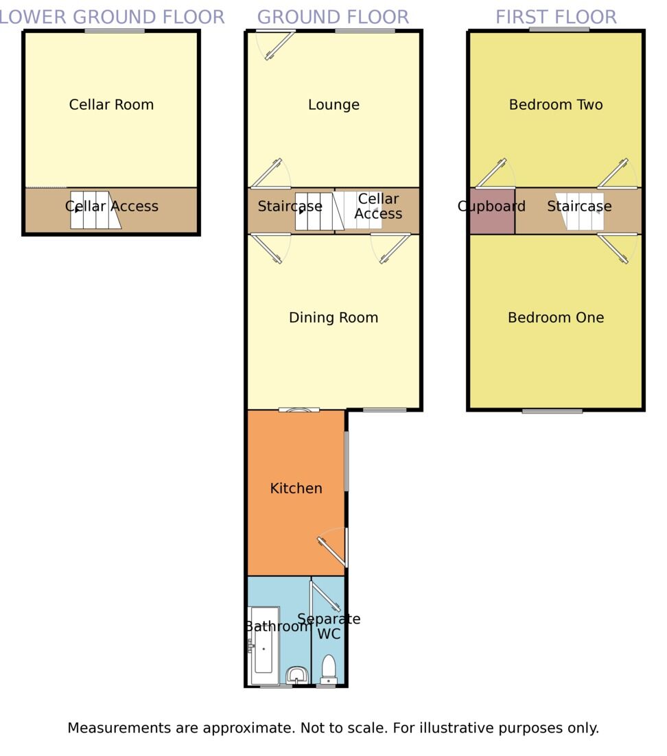 Floorplan of 2 bedroom Mid Terrace House to rent, Vienna Road, Stockport, Cheshire, SK3