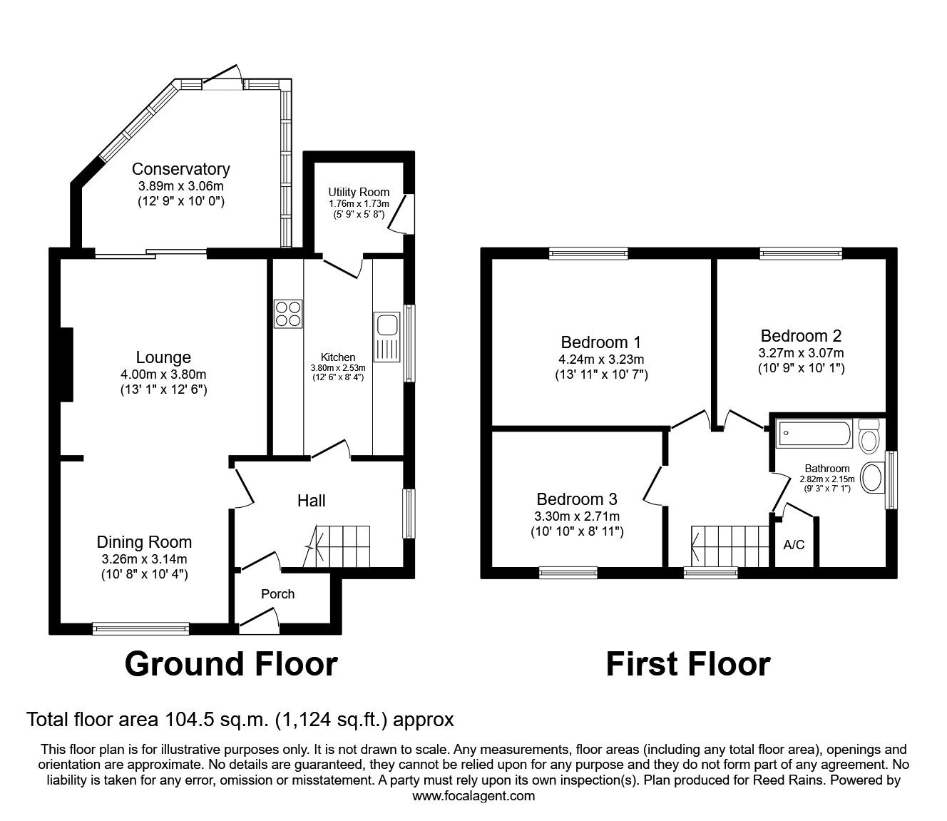 Floorplan of 3 bedroom Semi Detached House for sale, Exbourne Road, Manchester, Greater Manchester, M22