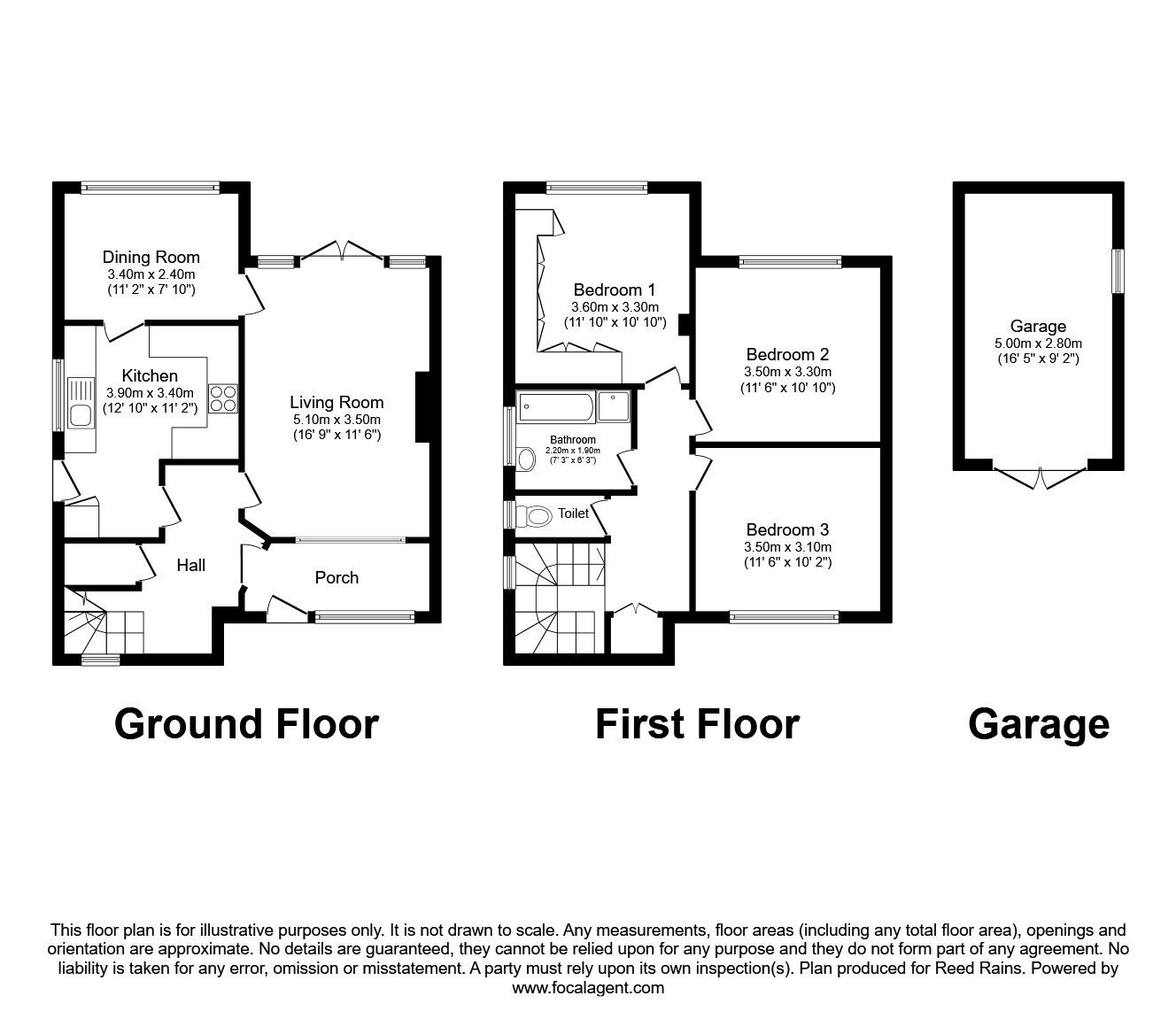 Floorplan of 3 bedroom Detached House for sale, East Avenue, Heald Green, Greater Manchester, SK8