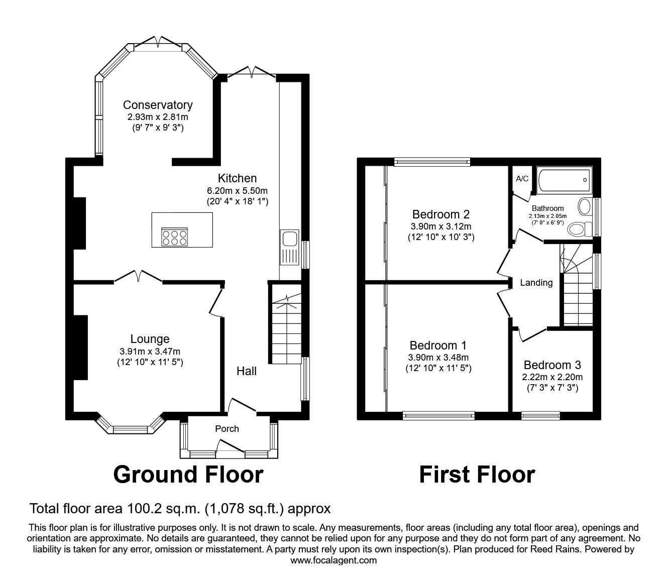 Floorplan of 3 bedroom Semi Detached House for sale, Dunnisher Road, Manchester, Greater Manchester, M23