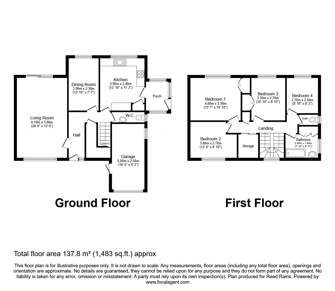 Floorplan of 4 bedroom Detached House for sale, Pasture Field Road, Manchester, Greater Manchester, M22
