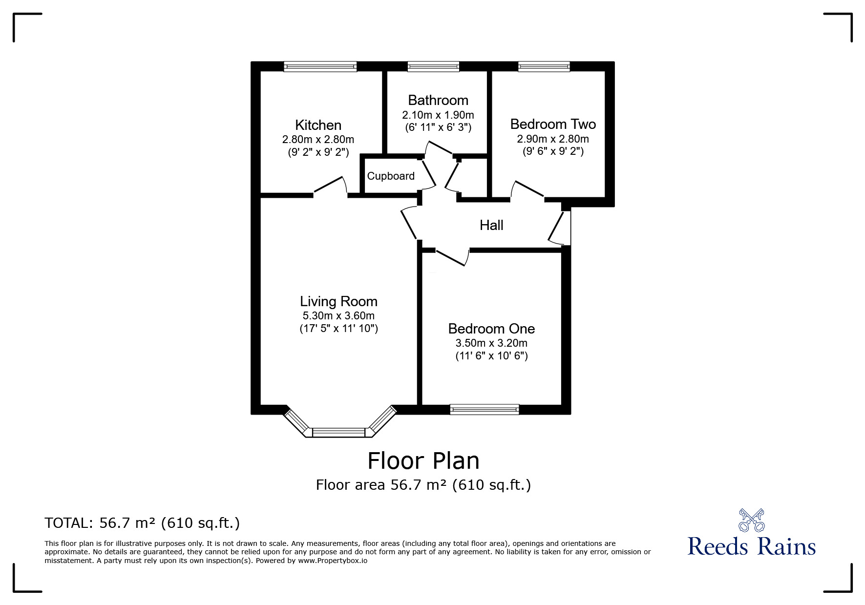 Floorplan of 2 bedroom  Flat for sale, Ackersley Court, Cheadle Hulme, Greater Manchester, SK8