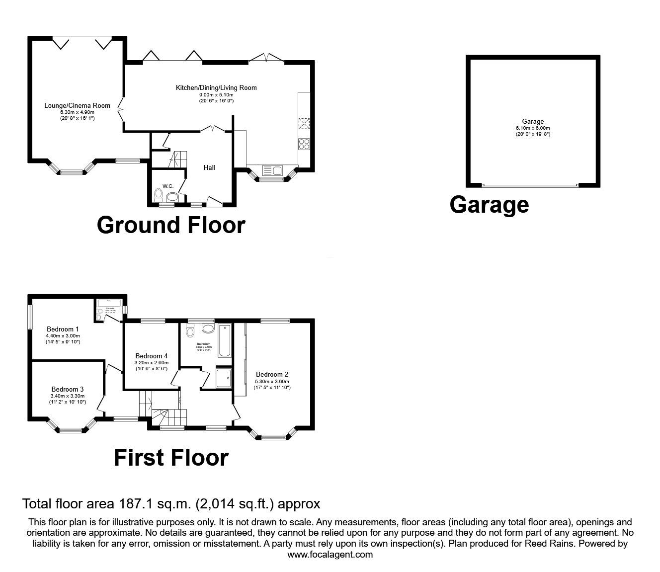 Floorplan of 4 bedroom Detached House for sale, Old Hall Road, Gatley, Greater Manchester, SK8