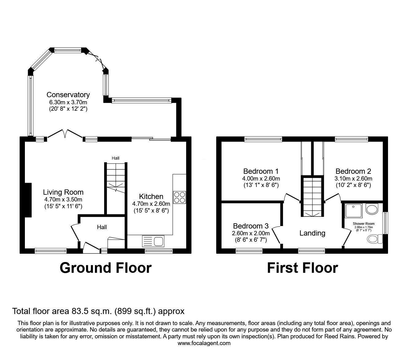 Floorplan of 3 bedroom Semi Detached House for sale, Bridgend Close, Cheadle Hulme, Greater Manchester, SK8
