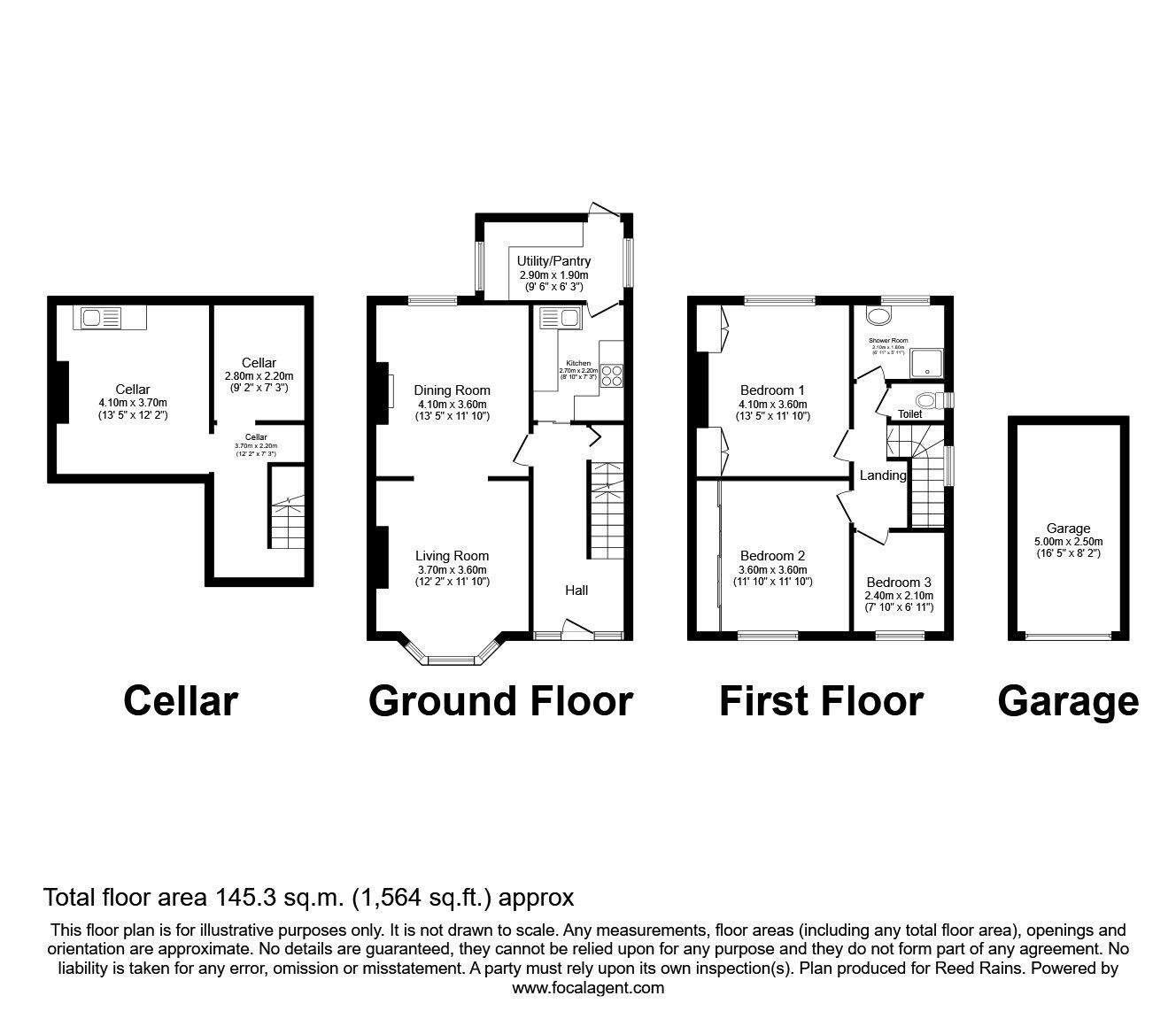 Floorplan of 3 bedroom Semi Detached House for sale, Northgate Road, Stockport, Greater Manchester, SK3