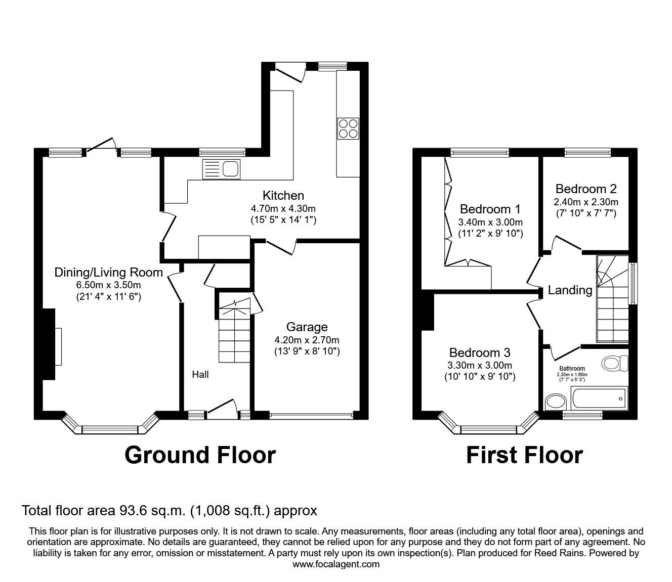 Floorplan of 3 bedroom Semi Detached House for sale, Rushfield Road, Cheadle Hulme, Greater Manchester, SK8