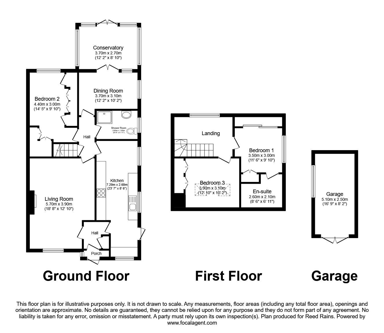 Floorplan of 3 bedroom Semi Detached Bungalow for sale, Birchdale Avenue, Heald Green, Greater Manchester, SK8
