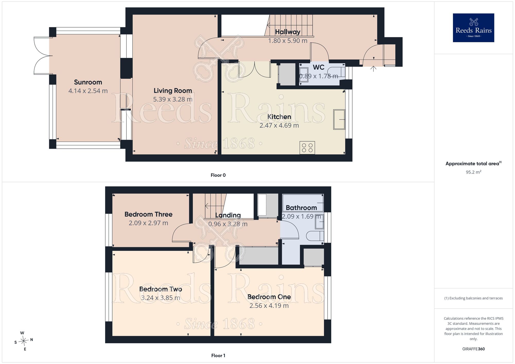 Floorplan of 3 bedroom Mid Terrace House for sale, Victoria Close, Stockport, Greater Manchester, SK3