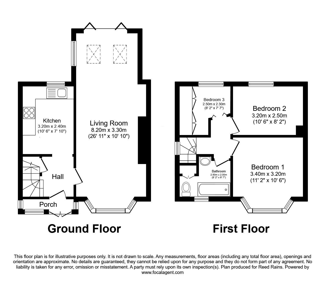 Floorplan of 3 bedroom Semi Detached House for sale, Lavington Avenue, Cheadle, Greater Manchester, SK8