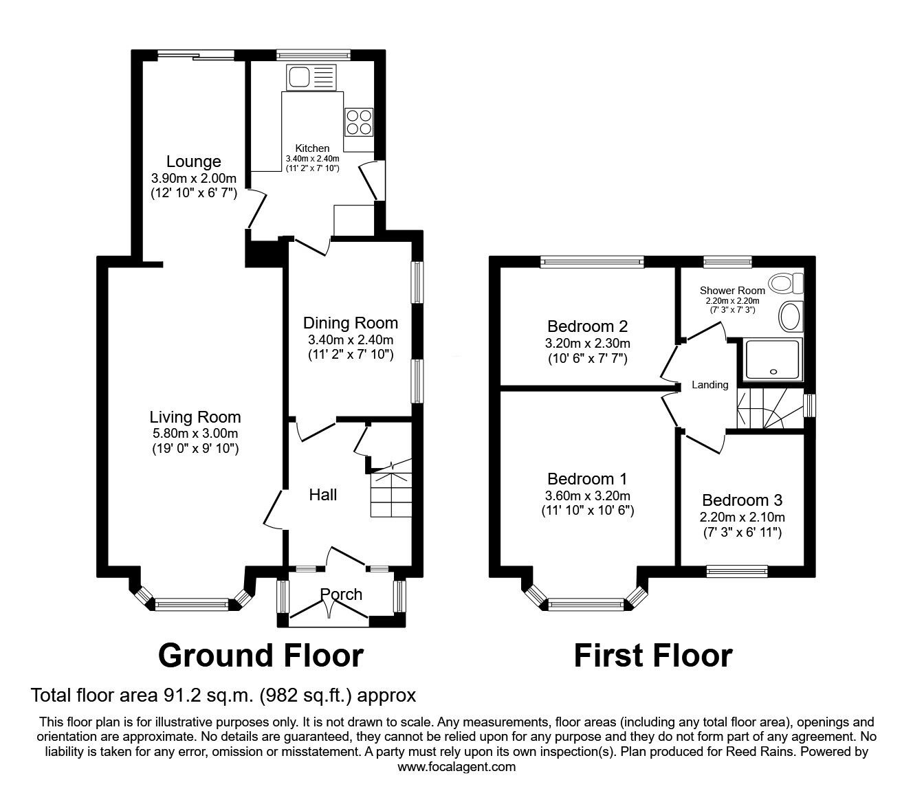 Floorplan of 3 bedroom Semi Detached House for sale, St. Margarets Road, Cheadle, Greater Manchester, SK8