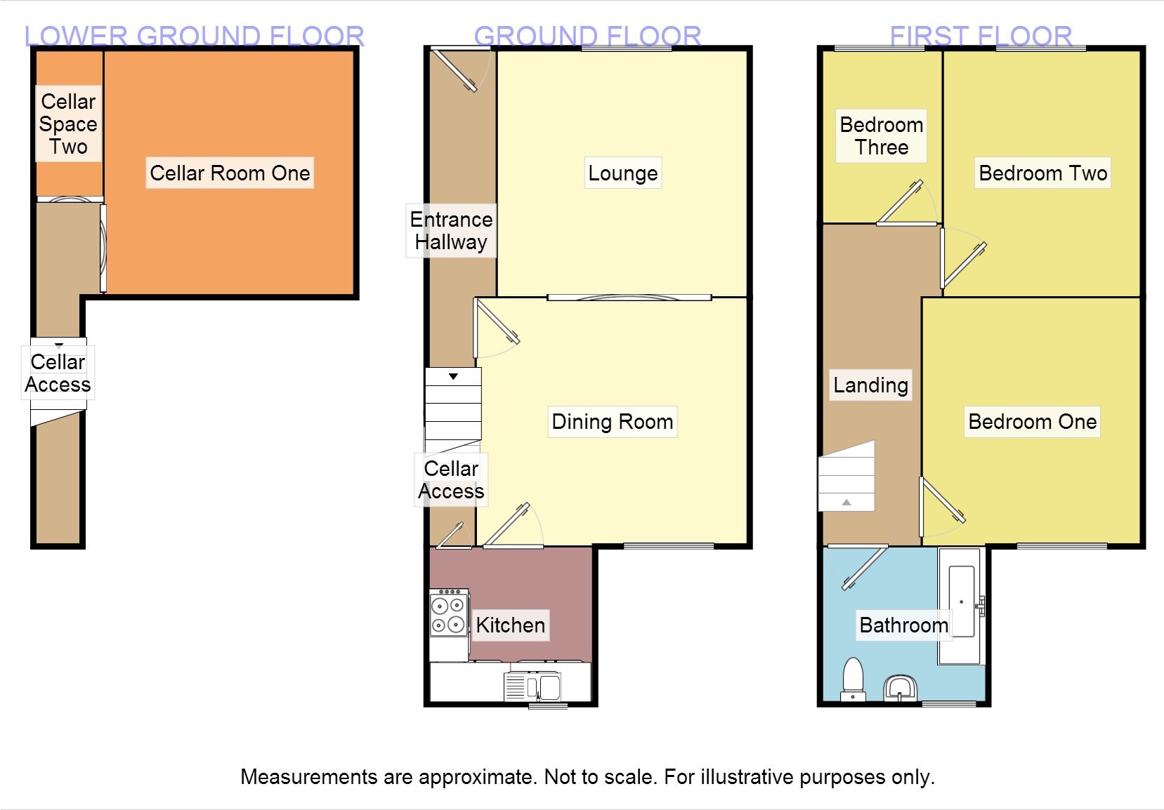 Floorplan of 3 bedroom Mid Terrace House for sale, Carmichael Street, Stockport, Cheshire, SK3