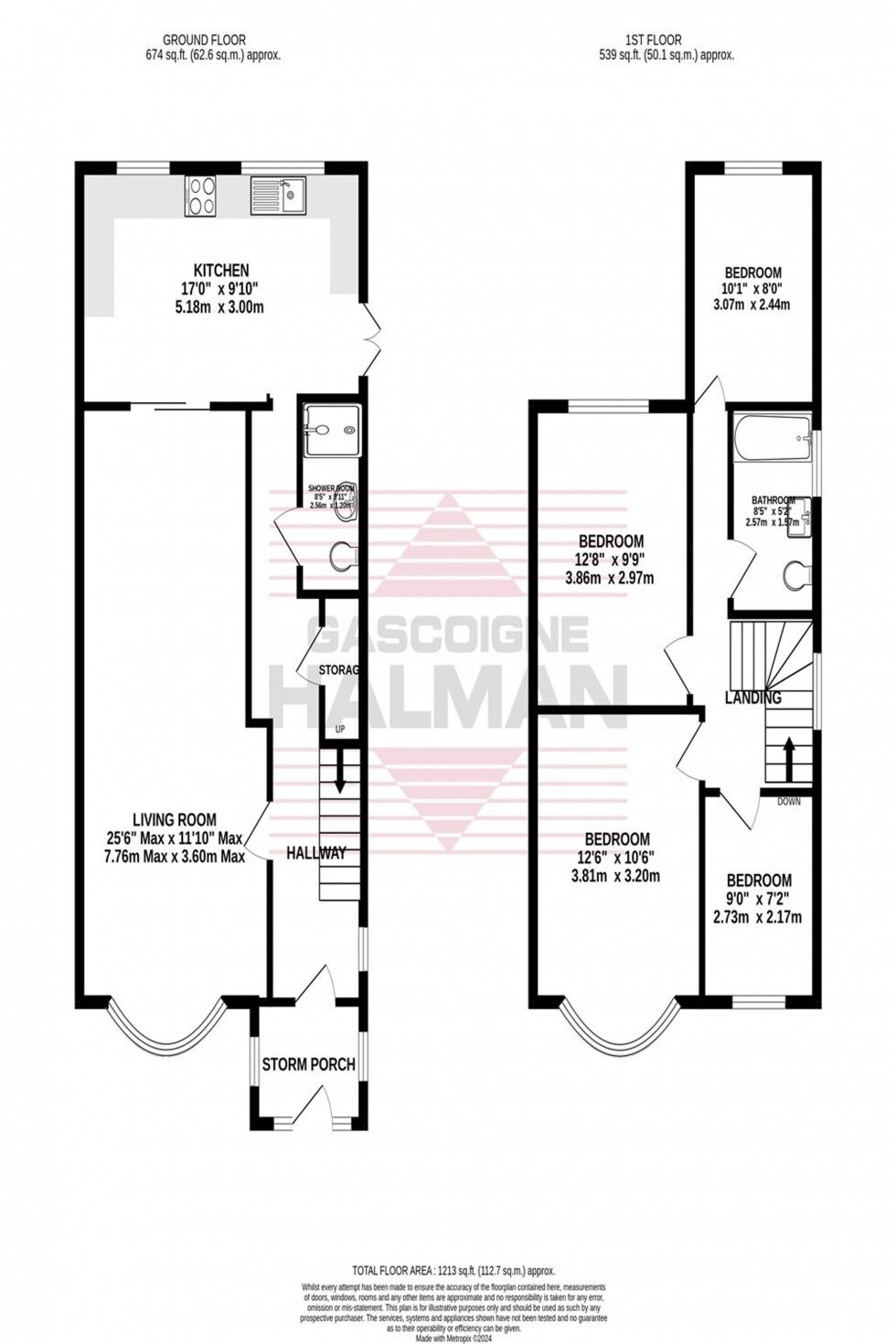Floorplan of 4 bedroom Semi Detached House for sale, Green Walk, Gatley, Greater Manchester, SK8