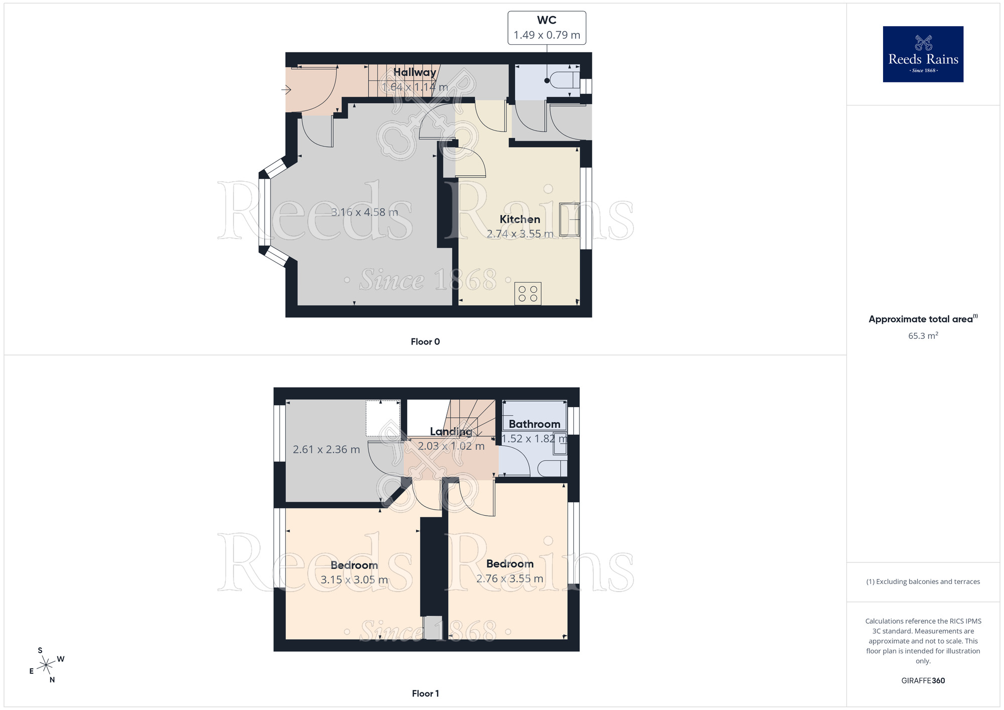 Floorplan of 3 bedroom Semi Detached House for sale, Brownley Road, Manchester, Greater Manchester, M22