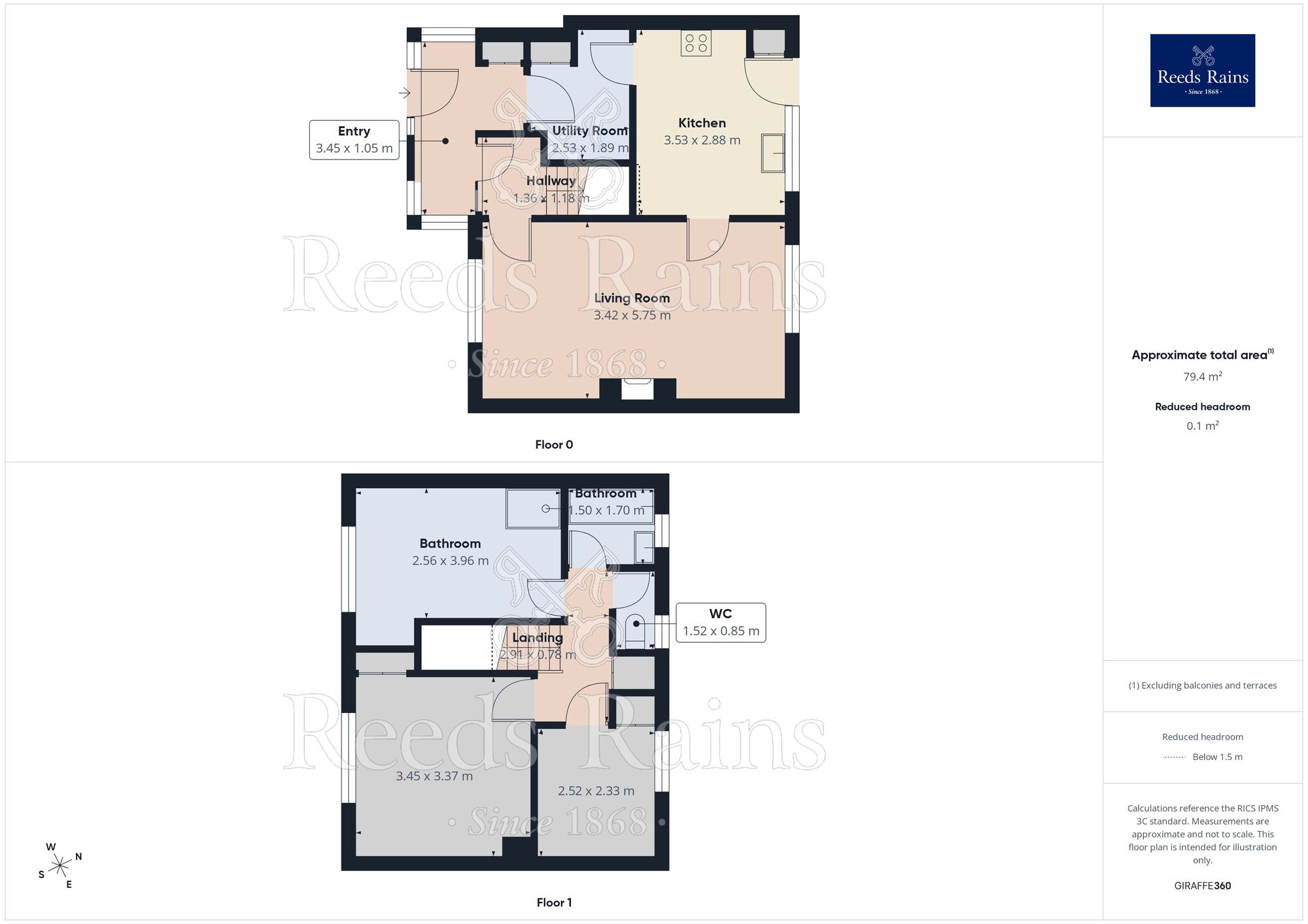 Floorplan of 3 bedroom Semi Detached House for sale, Foxlair Road, Manchester, Greater Manchester, M22