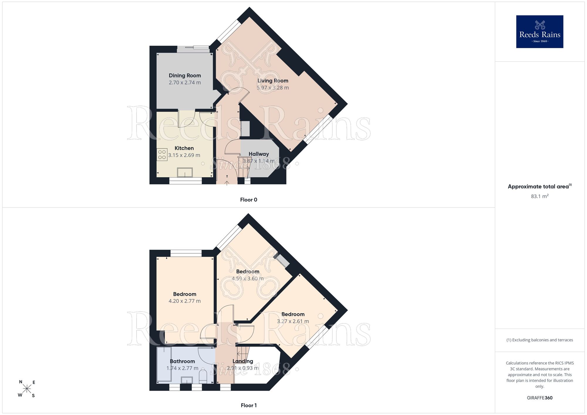 Floorplan of 3 bedroom Semi Detached House for sale, Rowarth Road, Manchester, Greater Manchester, M23