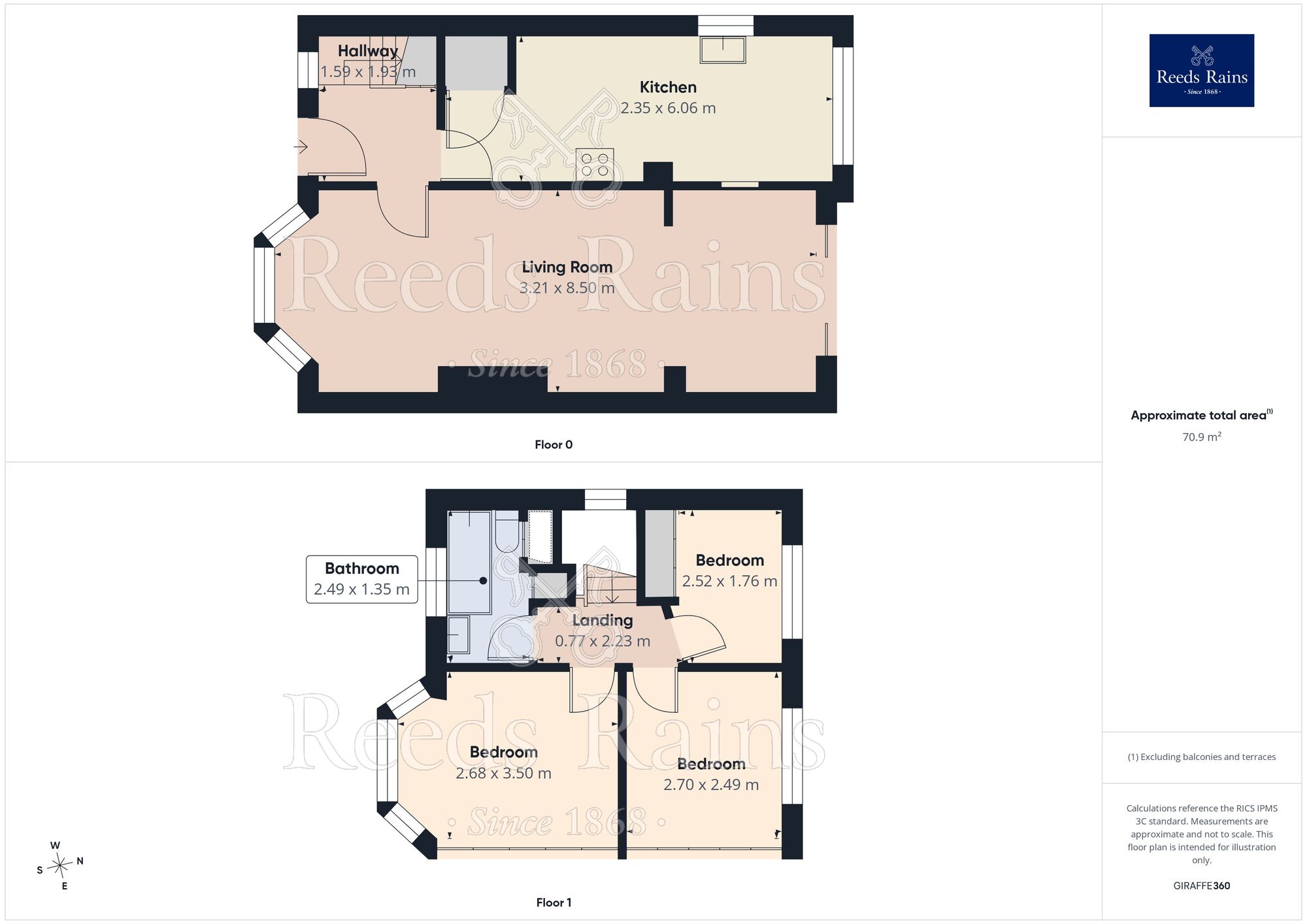Floorplan of 3 bedroom Semi Detached House for sale, Lavington Avenue, Cheadle, Greater Manchester, SK8