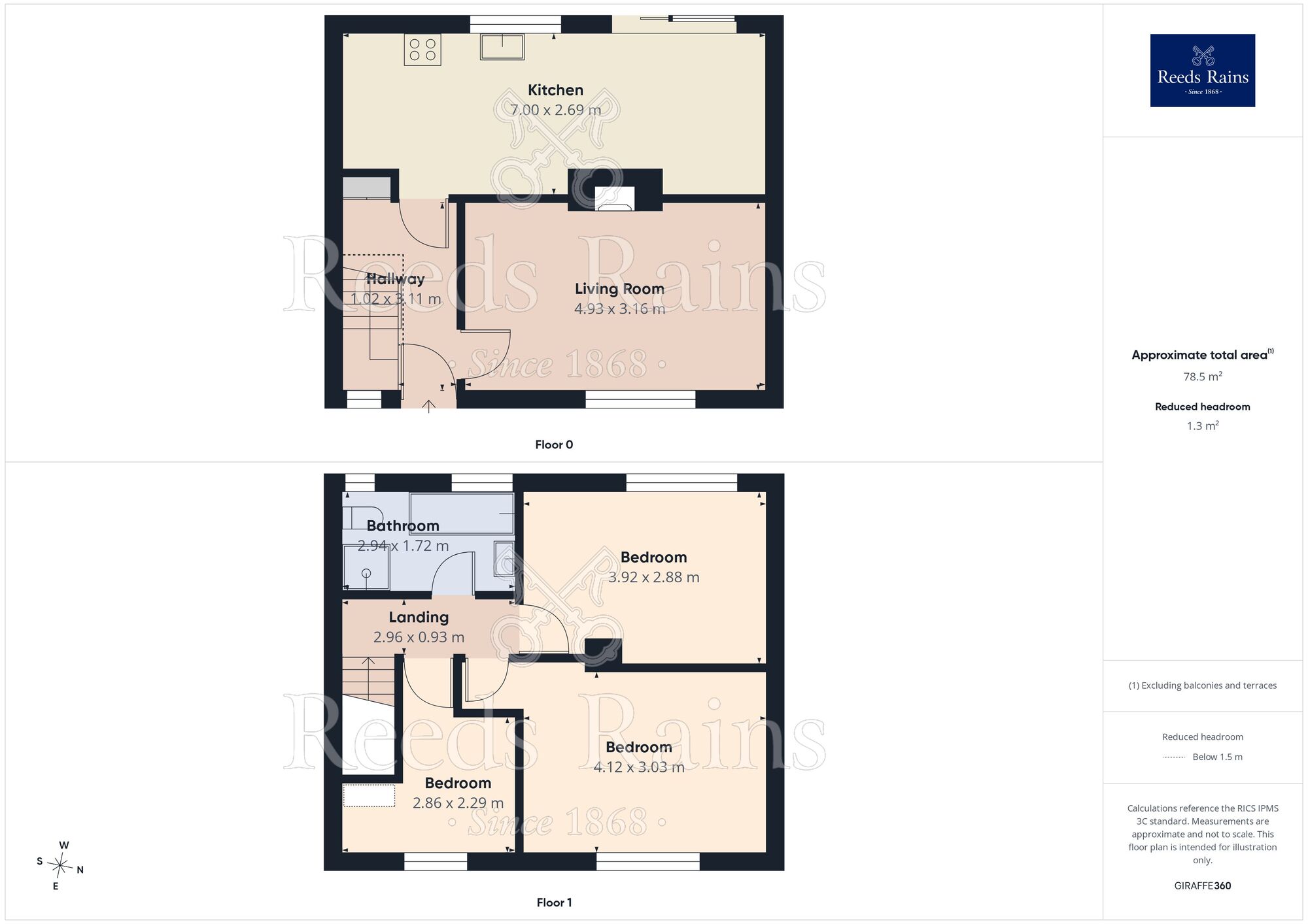 Floorplan of 3 bedroom Mid Terrace House for sale, Cornishway, Manchester, M22