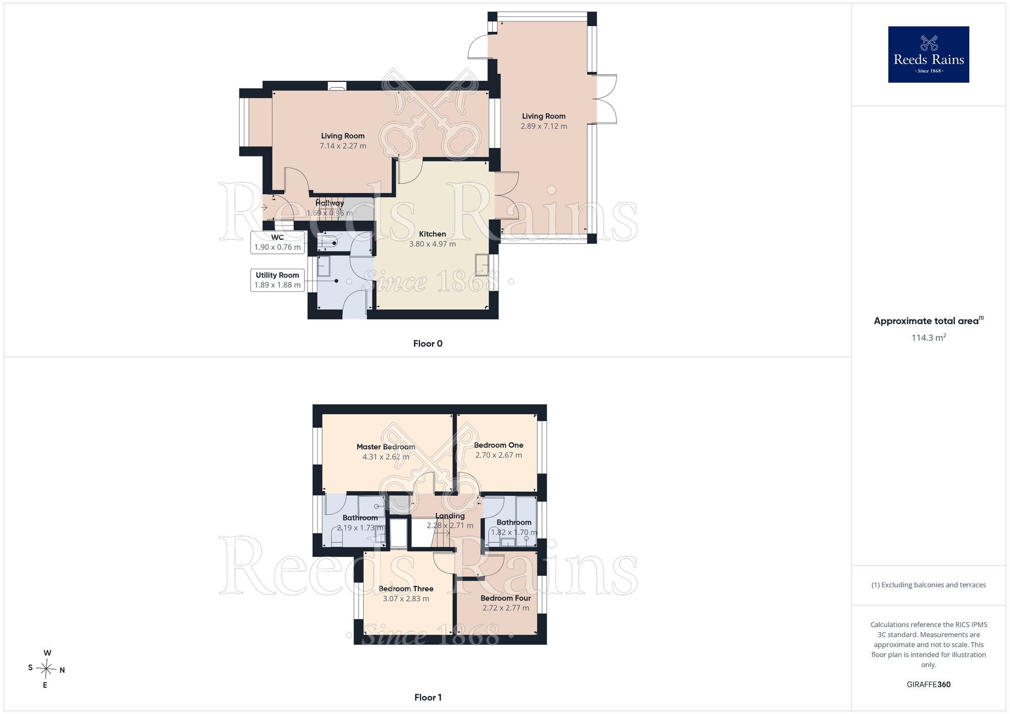 Floorplan of 4 bedroom Detached House for sale, Grosvenor Gardens, Manchester, Greater Manchester, M22