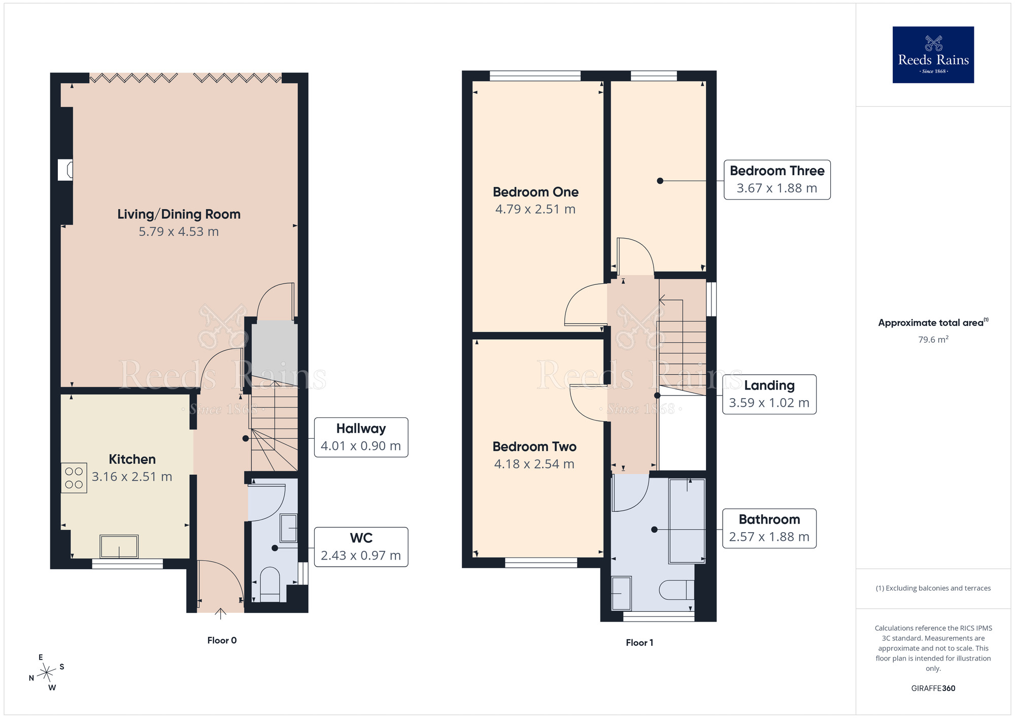 Floorplan of 3 bedroom Semi Detached House for sale, Knowsley Road, Offerton, Cheshire, SK1