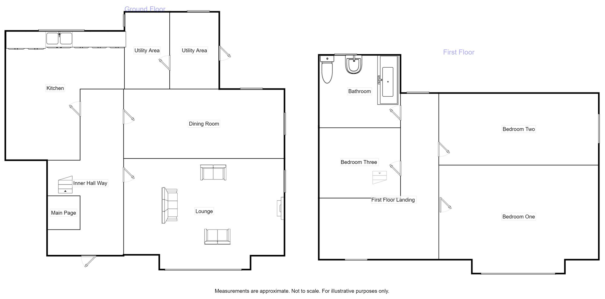 Floorplan of 3 bedroom End Terrace House for sale, Berkley Terrace, Newburn, Newcastle Upon Tyne, NE15