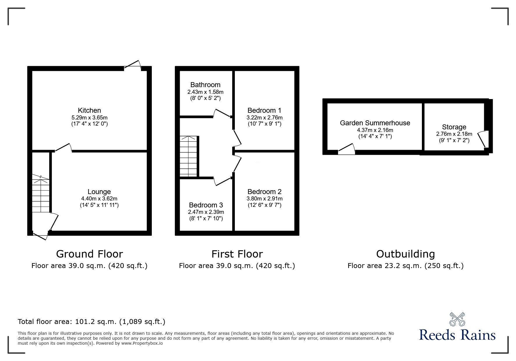 Floorplan of 3 bedroom Mid Terrace House for sale, Clifton Walk, Newcastle upon Tyne, Tyne and Wear, NE5