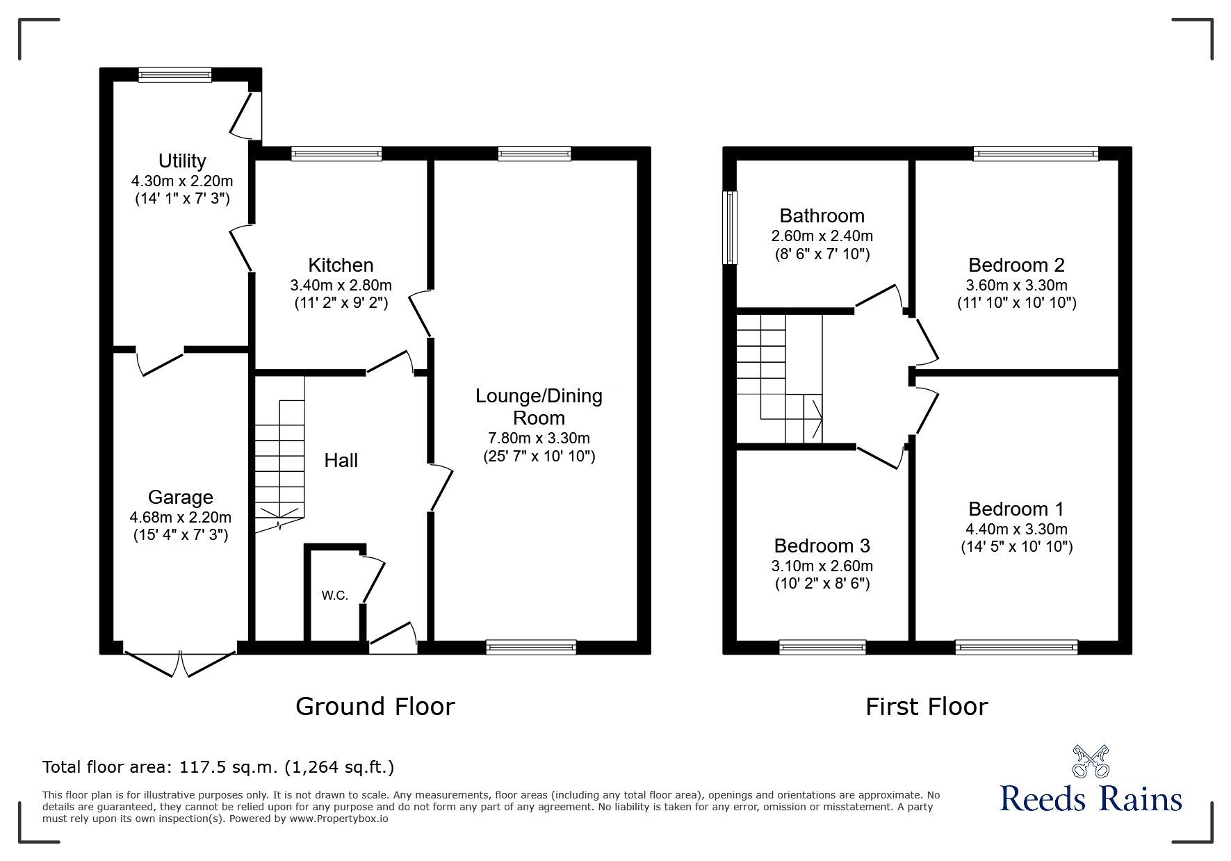 Floorplan of 3 bedroom Semi Detached House for sale, Aisgill Drive, Newcastle upon Tyne, Tyne and Wear, NE5