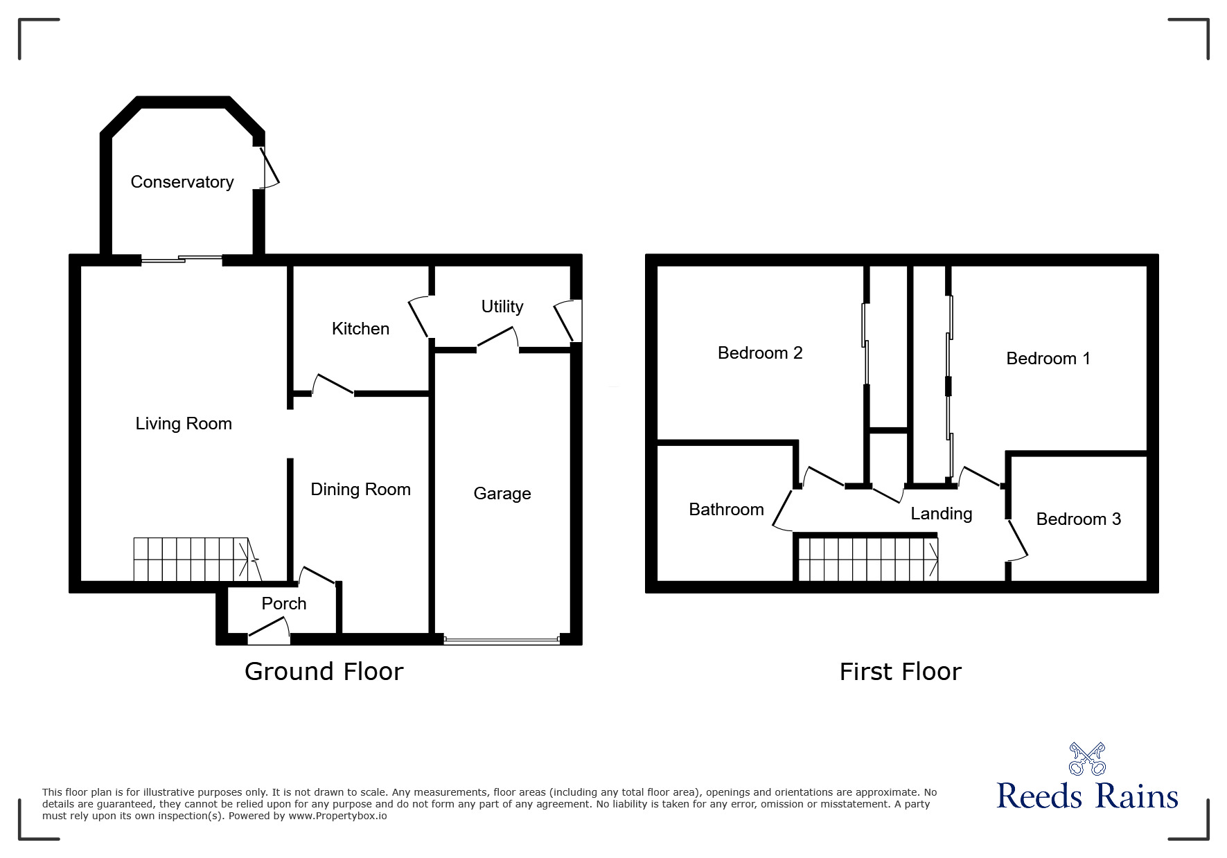 Floorplan of 3 bedroom Detached House for sale, Monkridge, North Walbottle, Tyne and Wear, NE15
