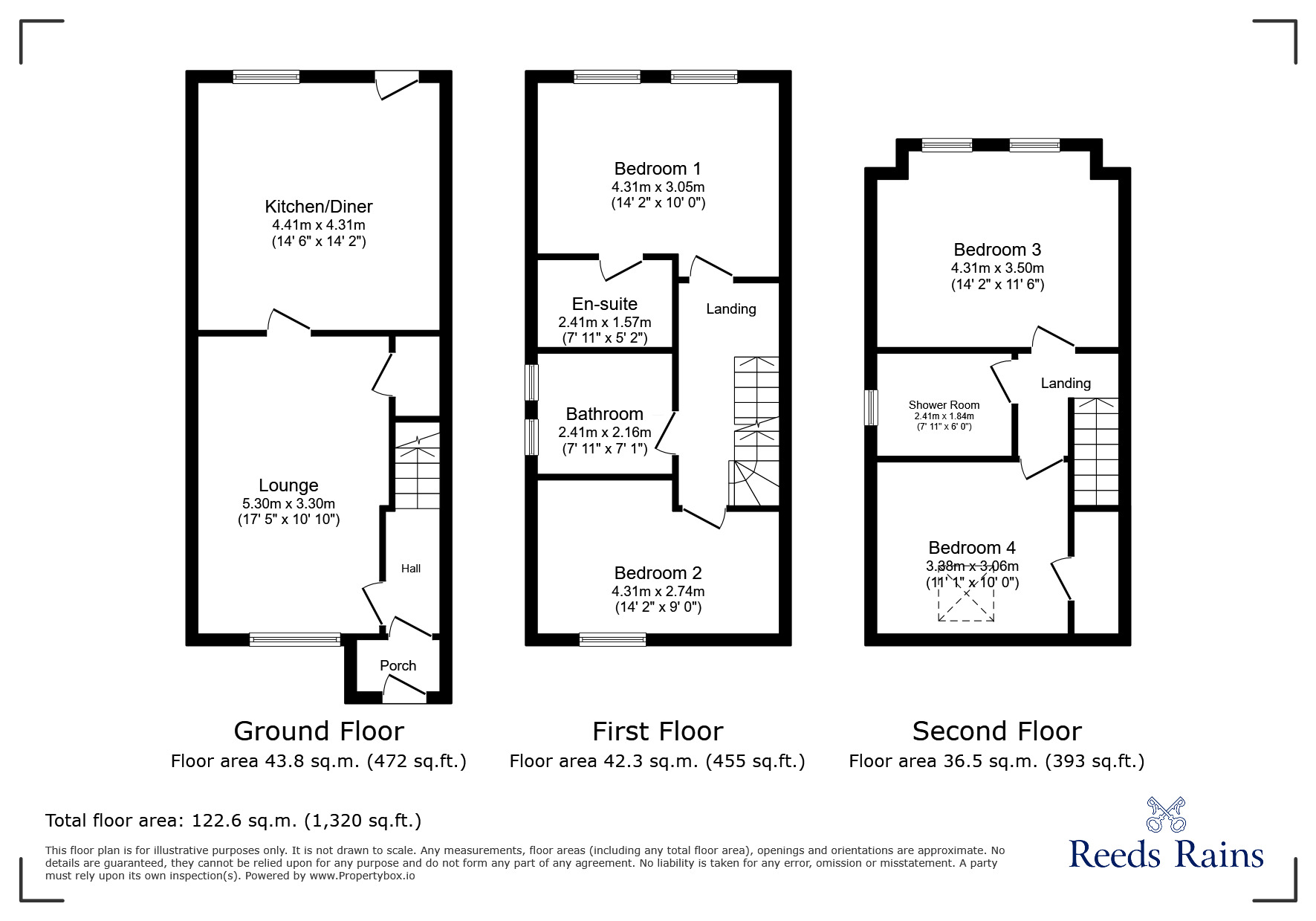 Floorplan of 4 bedroom End Terrace House for sale, St. Cuthberts Road, Newcastle upon Tyne, Tyne and Wear, NE5