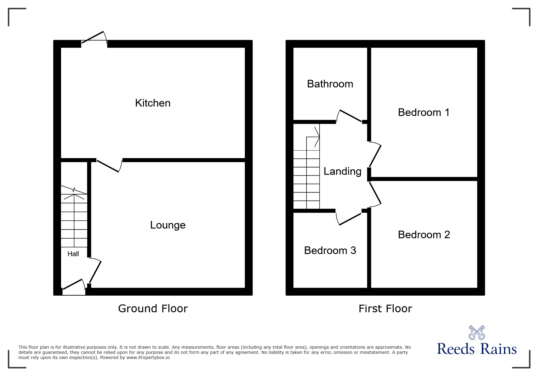 Floorplan of 3 bedroom Mid Terrace House for sale, Edwin's Avenue South, Newcastle upon Tyne, Tyne and Wear, NE12