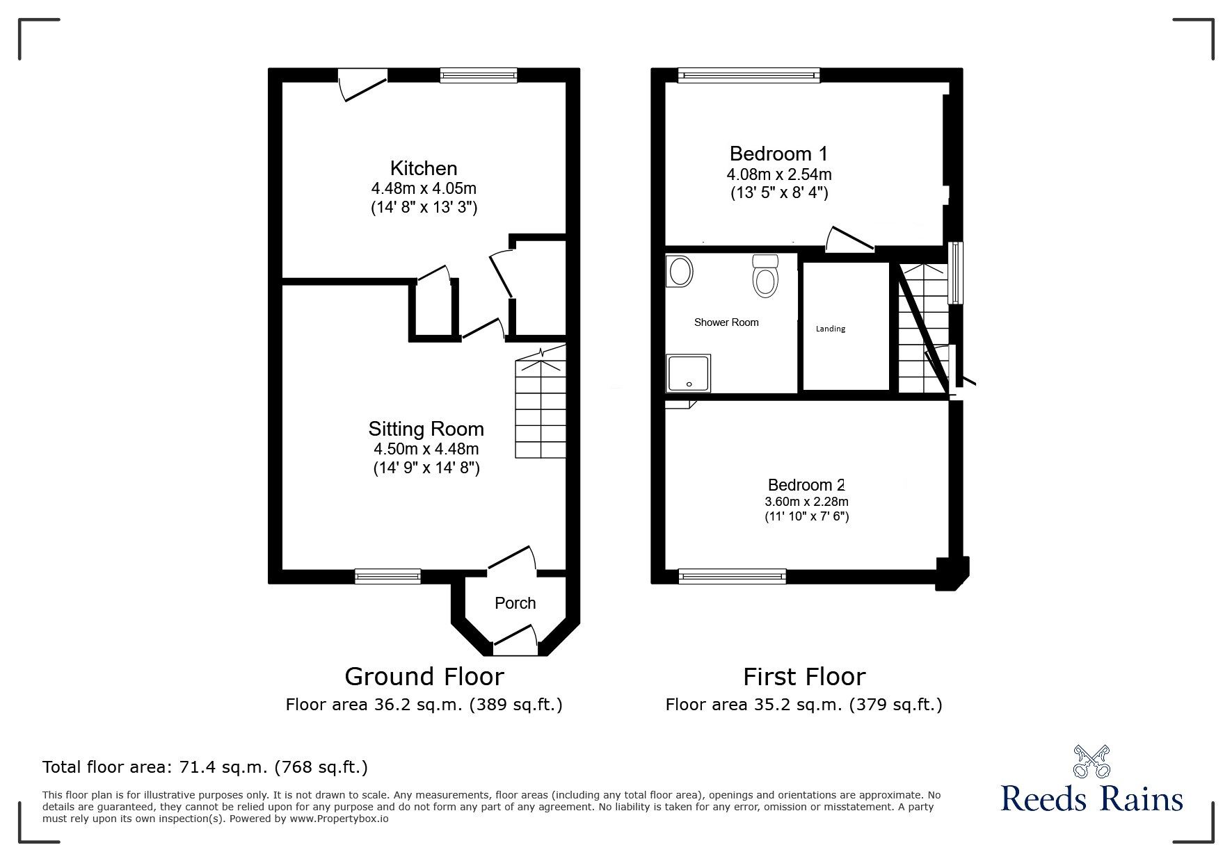 Floorplan of 2 bedroom Semi Detached House for sale, Burnham Avenue, Newcastle upon Tyne, Tyne and Wear, NE15
