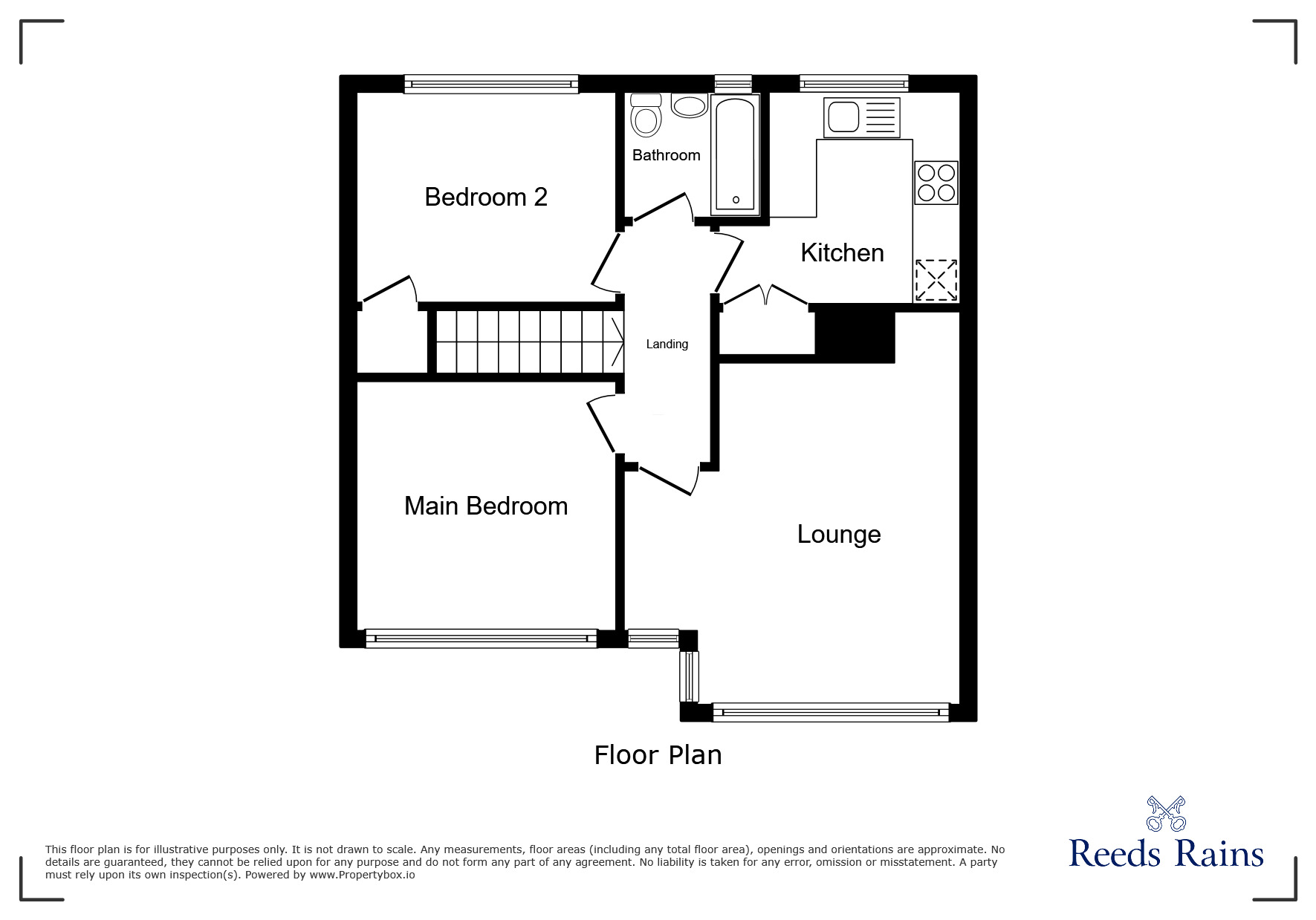 Floorplan of 2 bedroom  Flat for sale, Haughton Crescent, Tyne and Wear, NE5