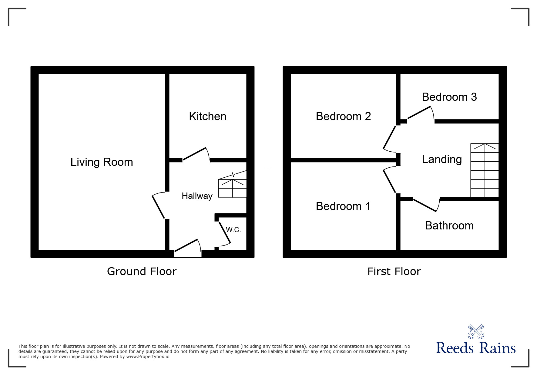 Floorplan of 3 bedroom Mid Terrace House for sale, Apperley, Newcastle upon Tyne, Tyne and Wear, NE5