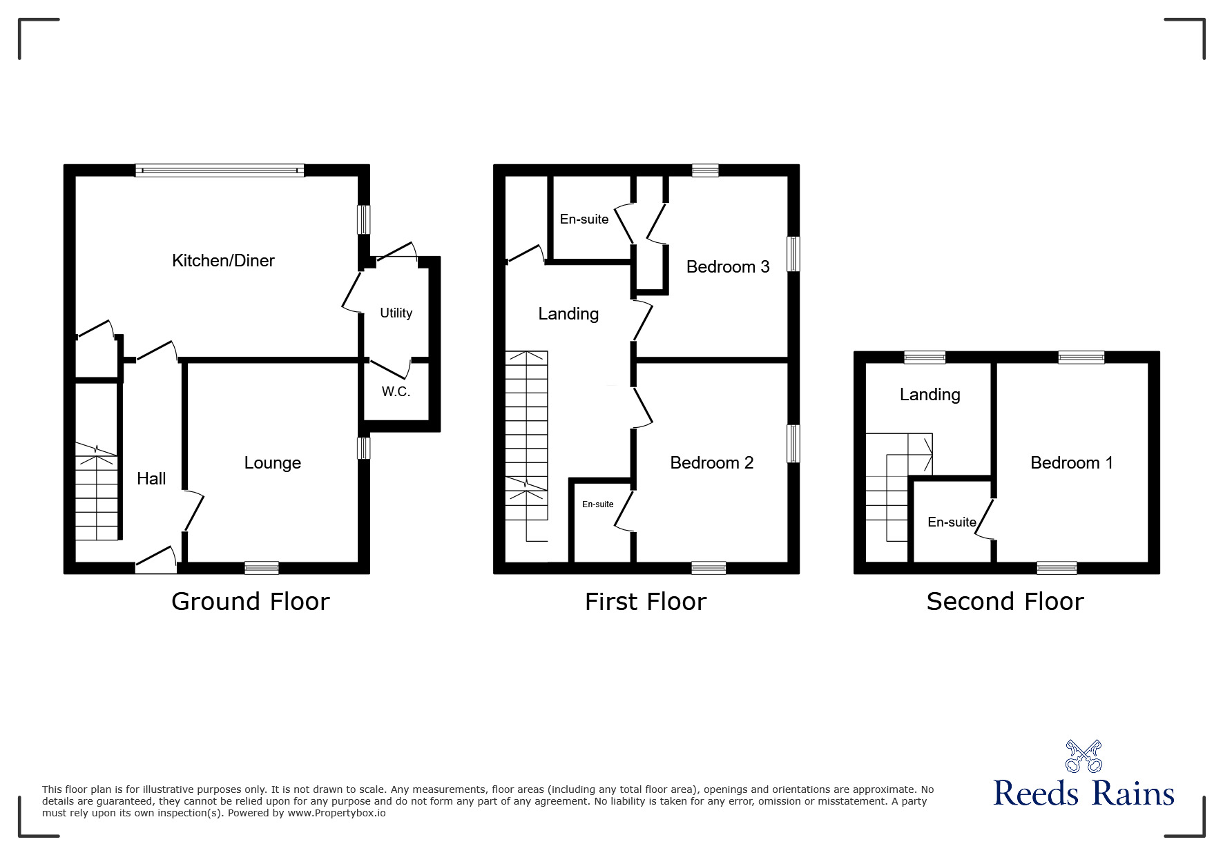 Floorplan of 3 bedroom End Terrace House for sale, Dilston Drive, Newcastle upon Tyne, Tyne and Wear, NE5