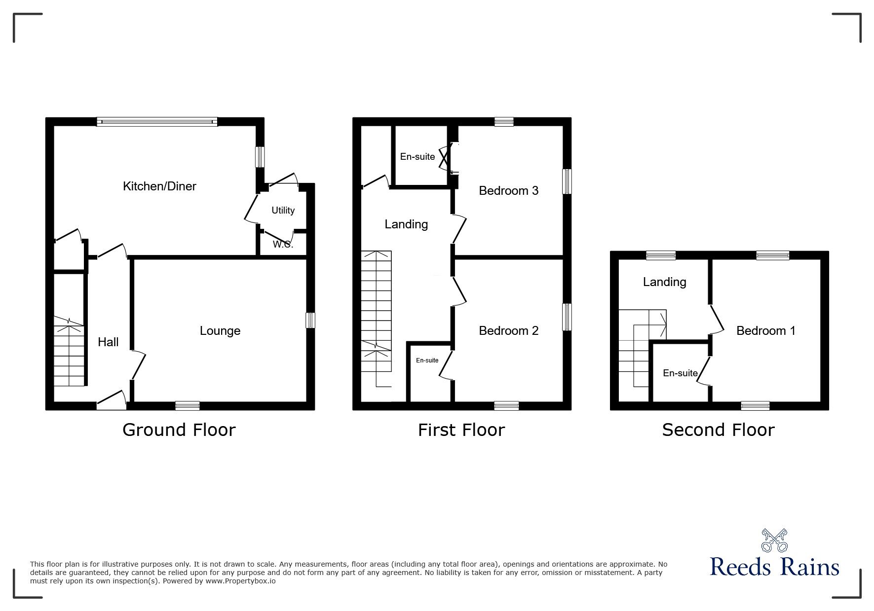 Floorplan of 3 bedroom End Terrace House for sale, Dilston Drive, Newcastle upon Tyne, Tyne and Wear, NE5