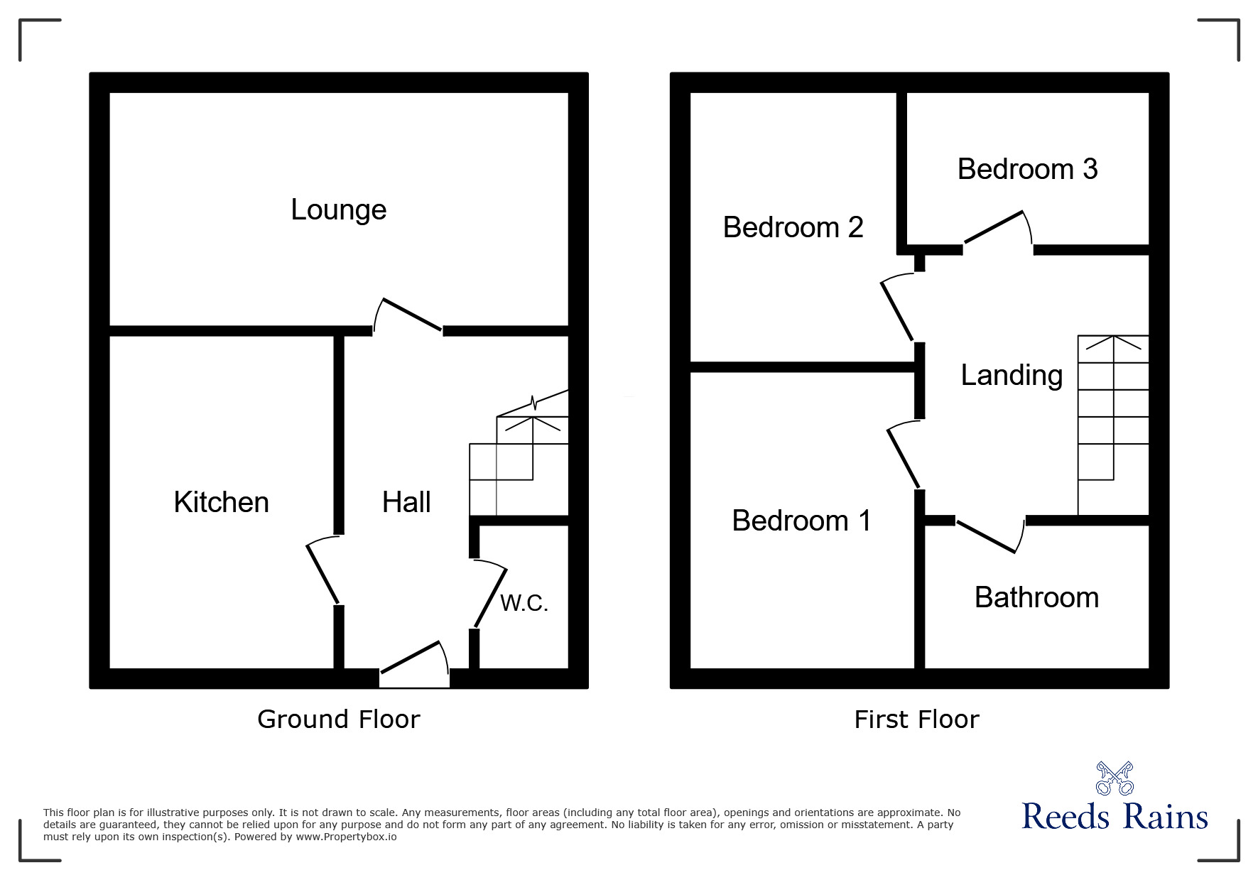 Floorplan of 3 bedroom Mid Terrace House for sale, Darden Lough, Newcastle upon Tyne, Tyne and Wear, NE5